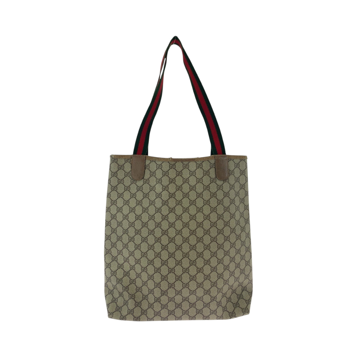 19124
GUCCI グッチ ヴィンテージ オールドグッチ シェリーライン ベージュ ブラウン グリーン レッド GGスプリームキャンバス 39 02 003 トートバッグ ショルダーバッグ レディース AB20