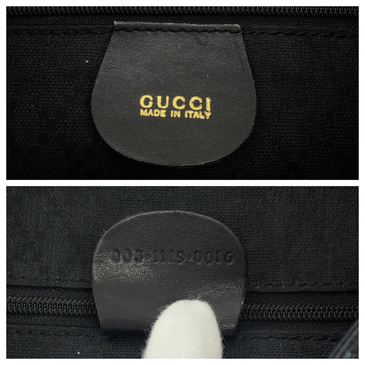 19129
GUCCI Bamboo Black Gold Hardware Leather 003 1119 0016 Backpack Women's ABP43