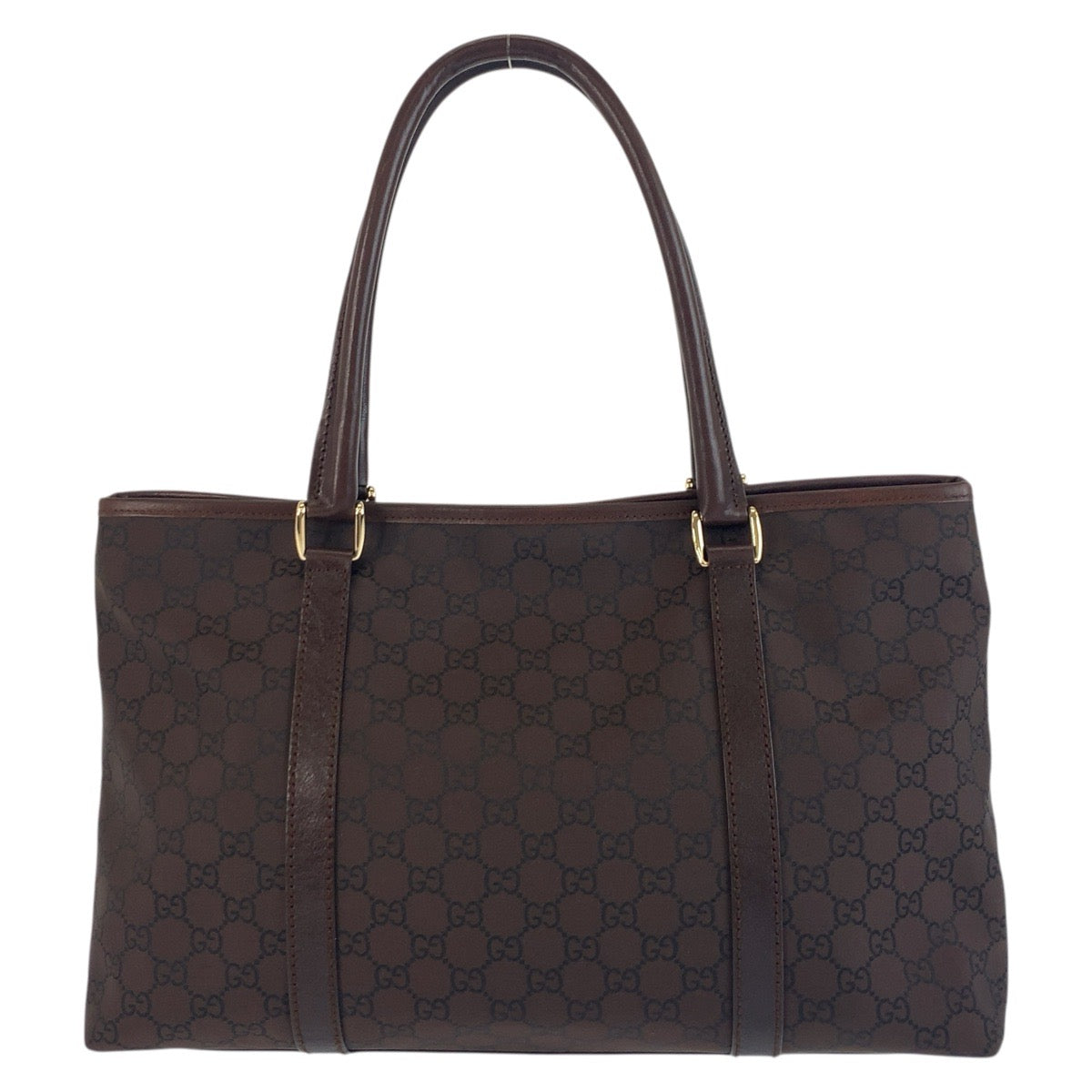 19130
GUCCI グッチ GG柄 ブラウン ゴールド金具 ナイロン 257302 トートバッグ ショルダーバッグ  レディース ABP46