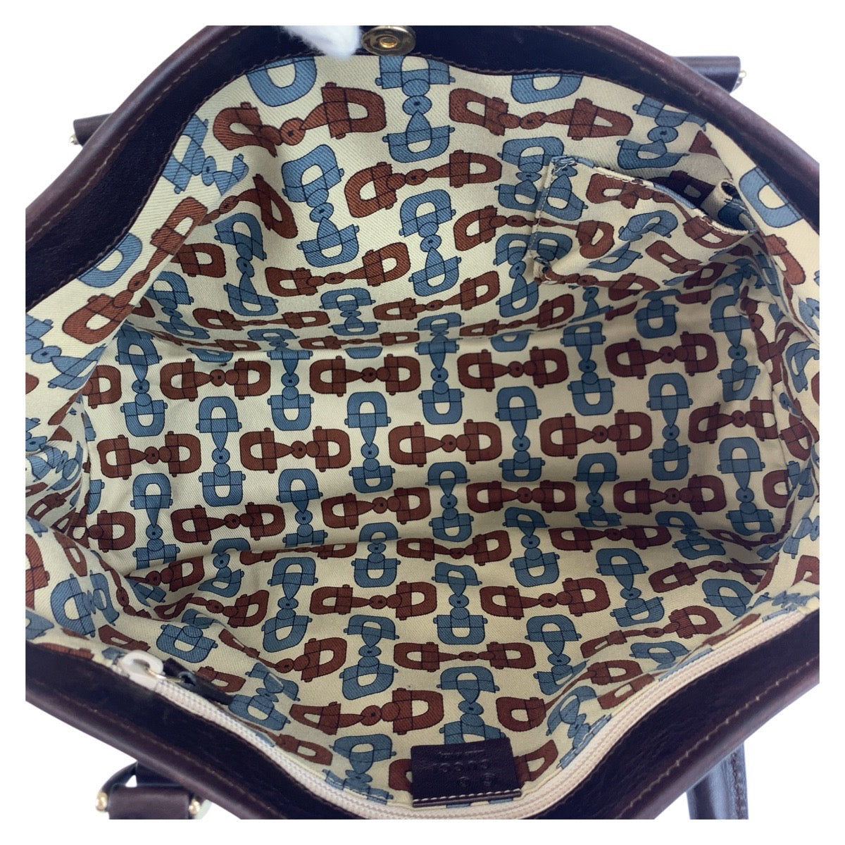 19130
GUCCI グッチ GG柄 ブラウン ゴールド金具 ナイロン 257302 トートバッグ ショルダーバッグ  レディース ABP46