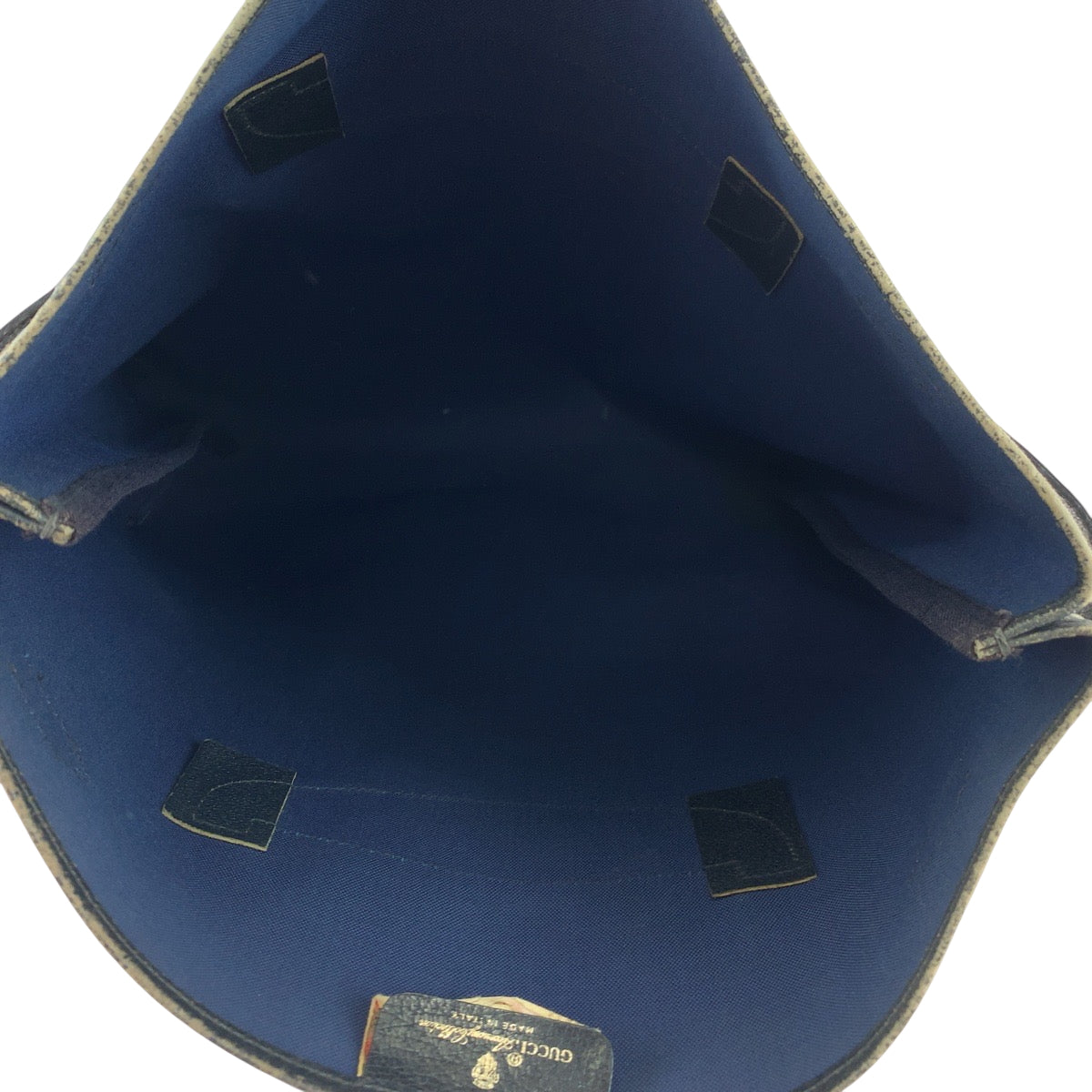 19131
GUCCI グッチ オールドグッチ グレー ネイビー ゴールド金具 GGスプリームキャンバス 39 02 061 トートバッグ ショルダーバッグ  レディース AB20