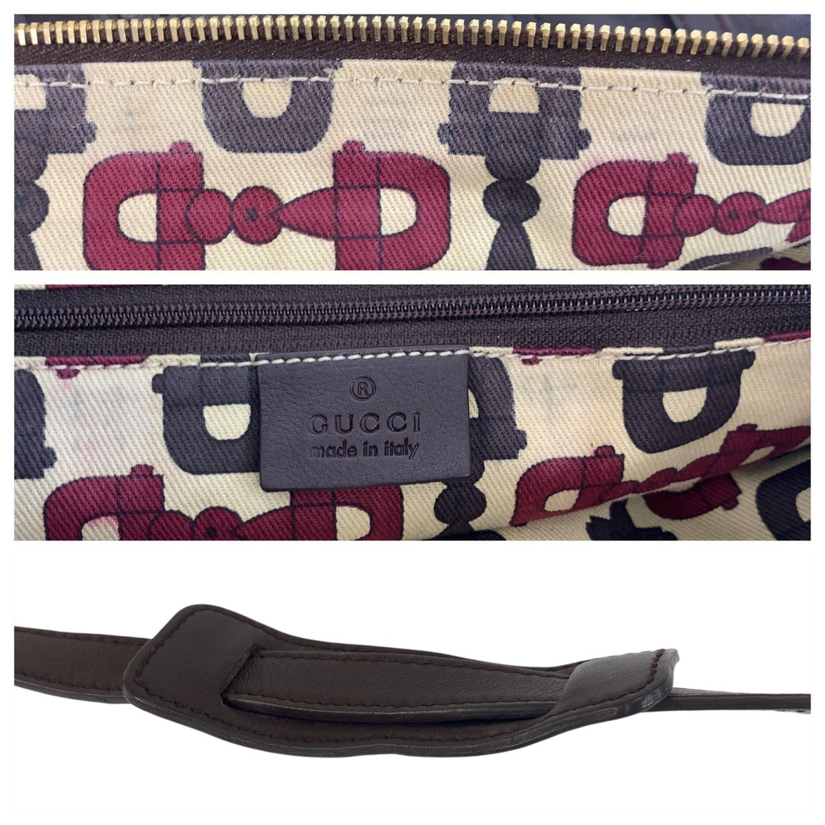 19132
GUCCI グッチ グッチシマ アビー ブラウン ゴールド金具 レザー 203257 ショルダーバッグ ポシェット  レディース ABP41