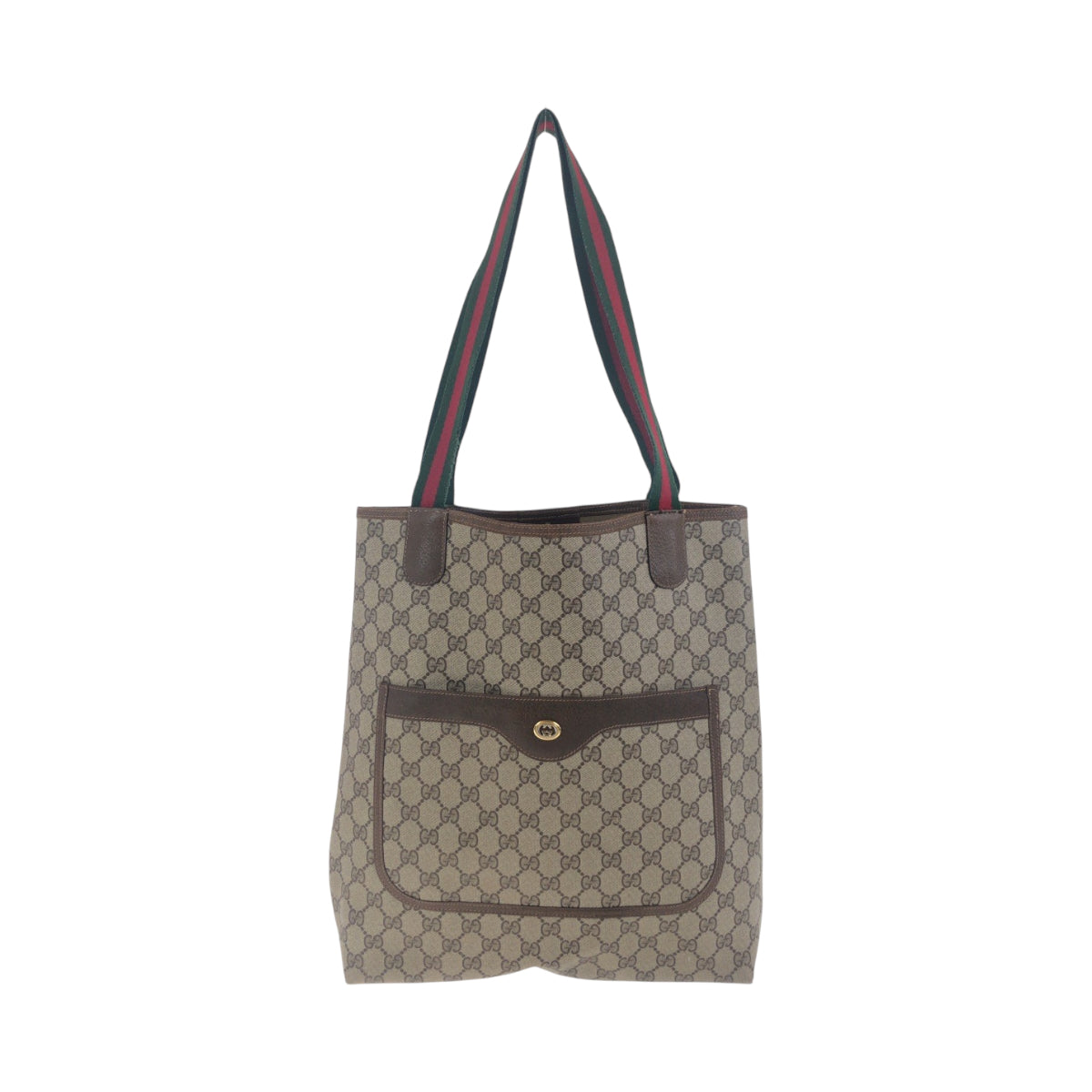 19134
GUCCI グッチ ヴィンテージ オールドグッチ シェリーライン ベージュ ブラウン ゴールド金具 GGスプリームキャンバス 40 02 003 トートバッグ ショルダーバッグ レディース AB20