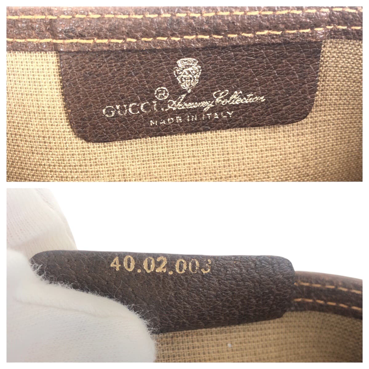 19134
GUCCI グッチ ヴィンテージ オールドグッチ シェリーライン ベージュ ブラウン ゴールド金具 GGスプリームキャンバス 40 02 003 トートバッグ ショルダーバッグ レディース AB20