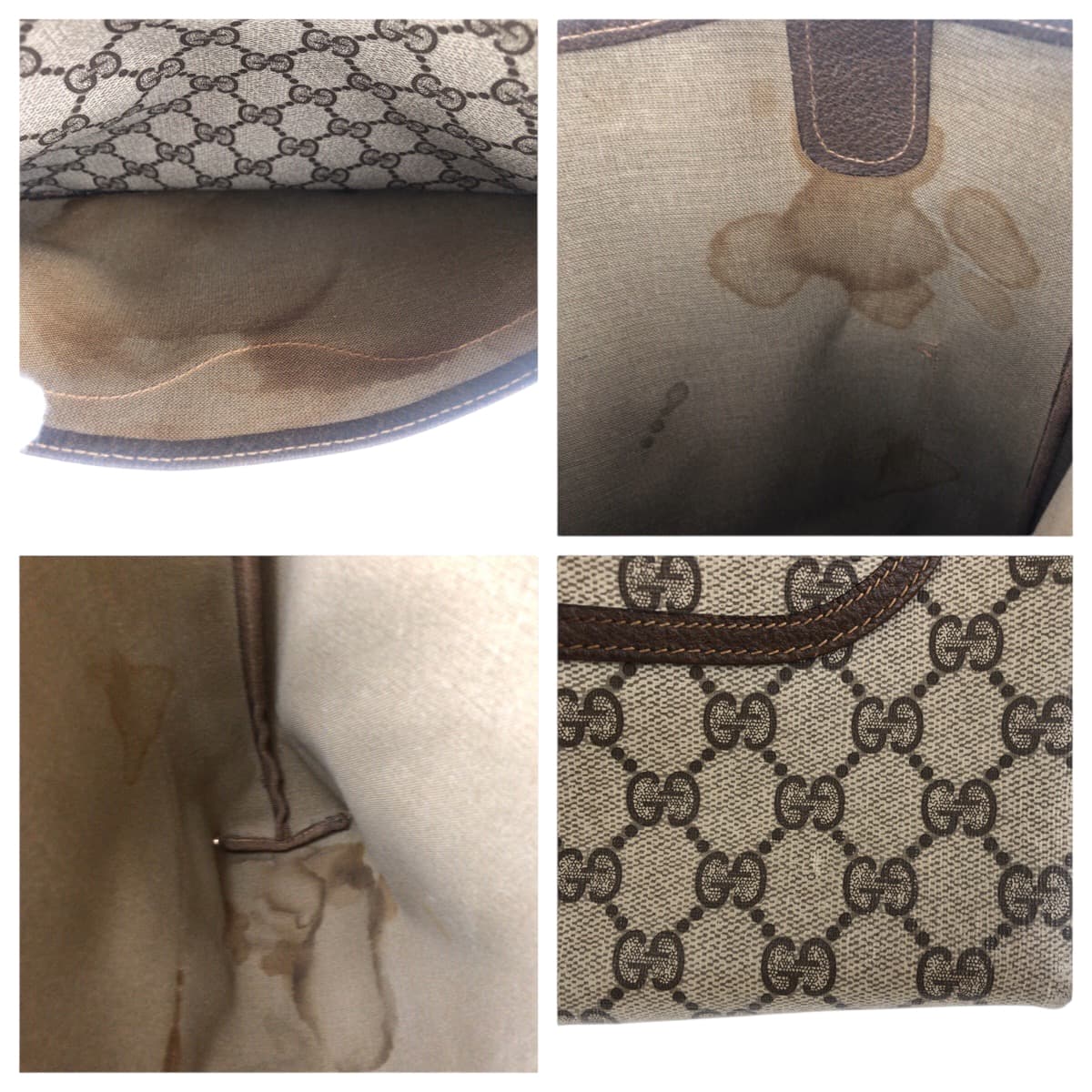 19134
GUCCI グッチ ヴィンテージ オールドグッチ シェリーライン ベージュ ブラウン ゴールド金具 GGスプリームキャンバス 40 02 003 トートバッグ ショルダーバッグ レディース AB20