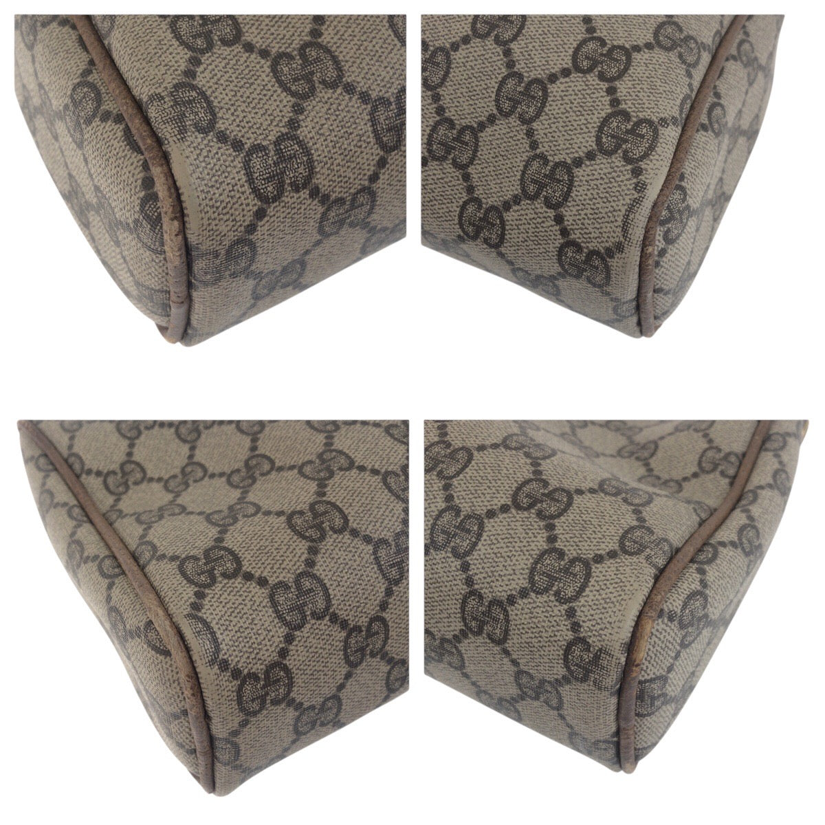 19136
GUCCI グッチ ヴィンテージ オールドグッチ シェリーライン ベージュ ブラウン ゴールド金具 GGスプリームキャンバス 001 312 0470 クラッチバッグ セカンドバッグ  メンズ AB11