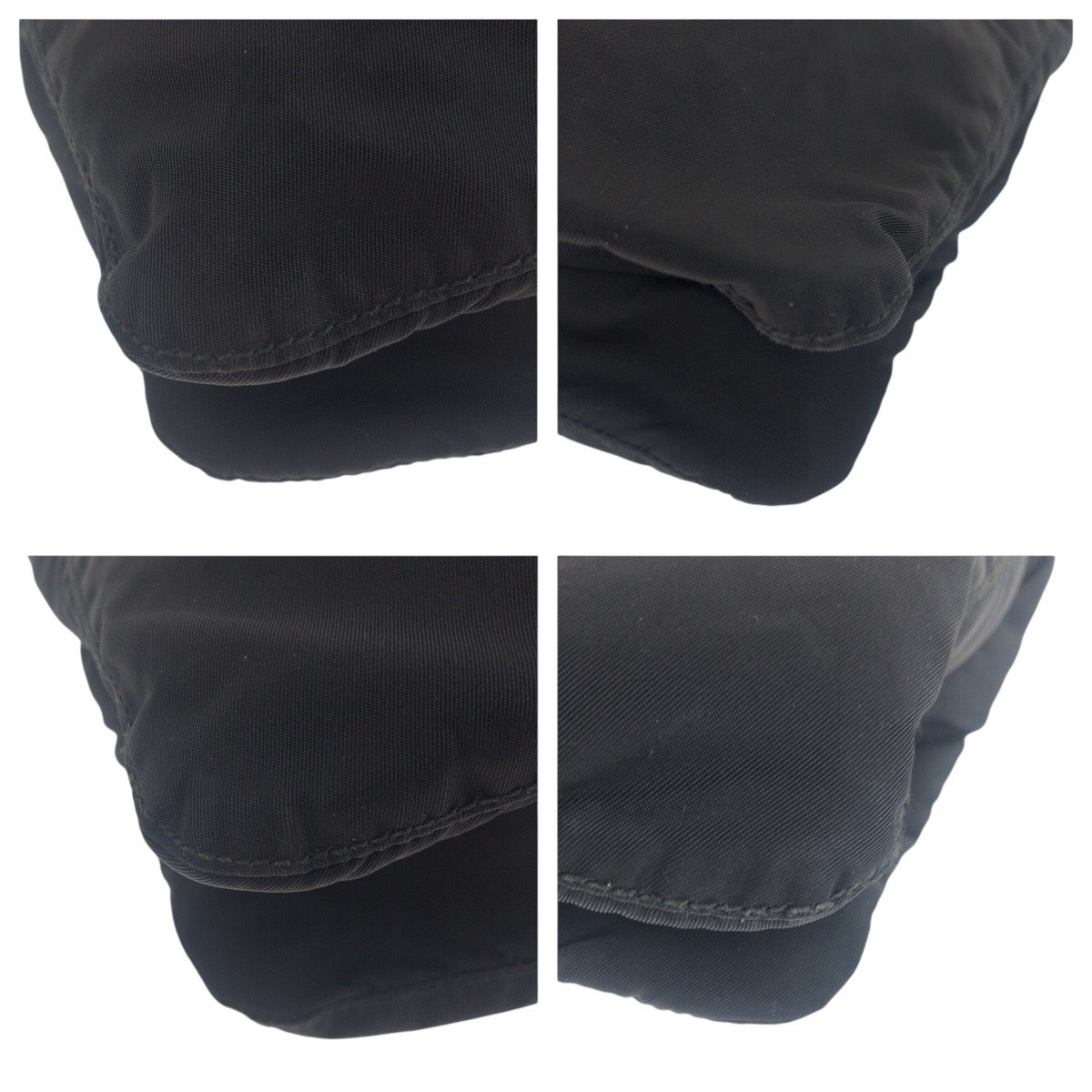 19139
PRADA プラダ テスート 三角ロゴプレート ブラック 黒 シルバー金具 ナイロン ショルダーバッグ  メンズ AB29