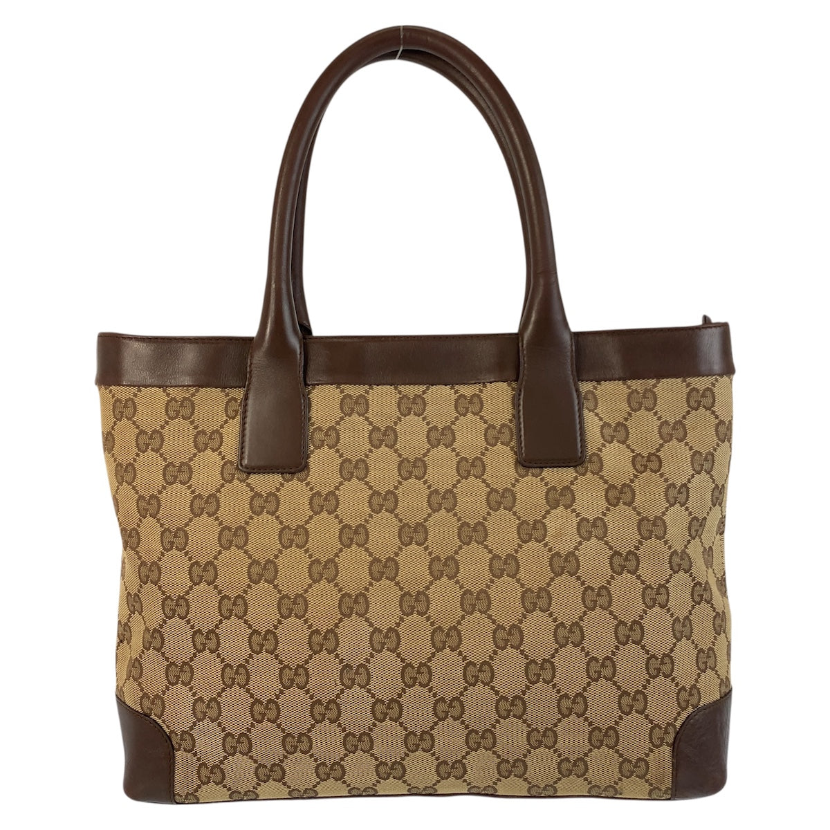 19142
GUCCI グッチ ベージュ ブラウン GGキャンバス / レザー 002 1119 トートバッグ ショルダーバッグ  レディース AB27