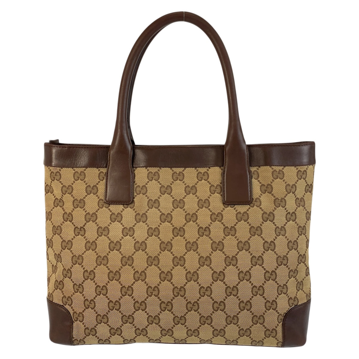 19142
GUCCI グッチ ベージュ ブラウン GGキャンバス / レザー 002 1119 トートバッグ ショルダーバッグ  レディース AB27