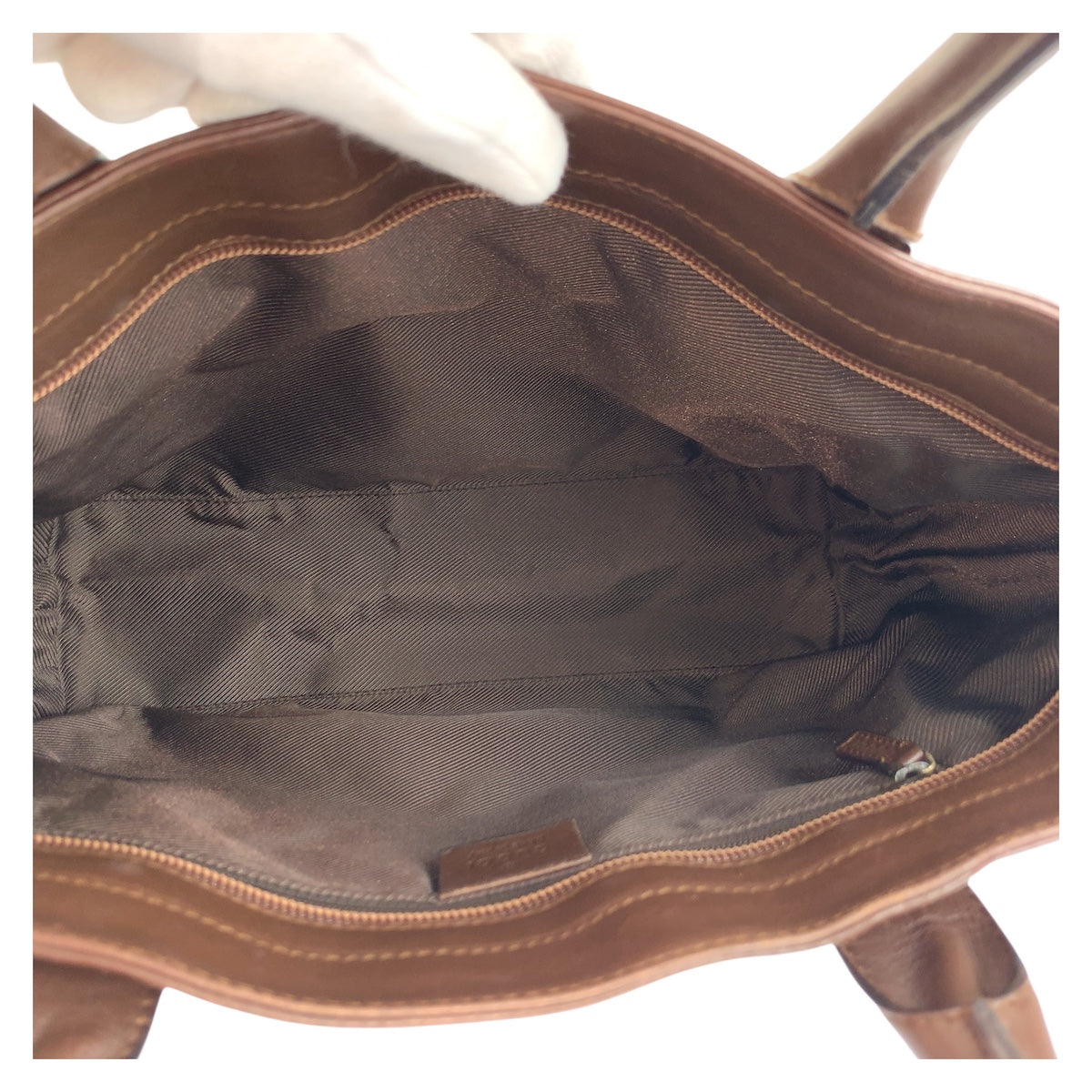 19142
GUCCI グッチ ベージュ ブラウン GGキャンバス / レザー 002 1119 トートバッグ ショルダーバッグ  レディース AB27