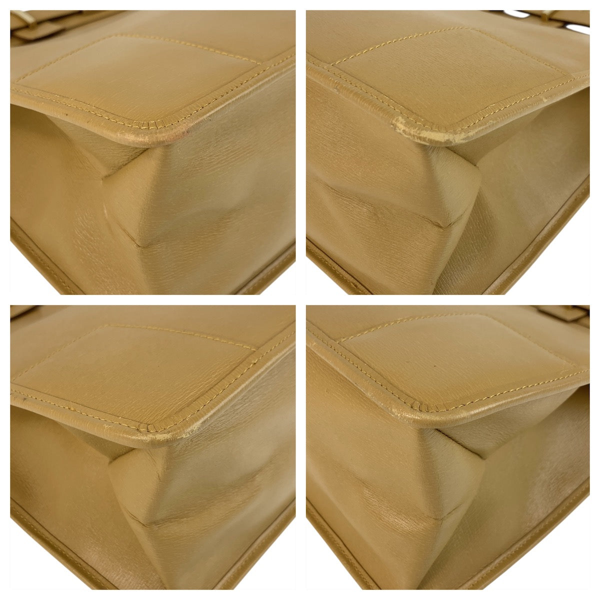 19143
GUCCI グッチ ベージュ ゴールド金具 レザー 002 1090 ビジネスバッグ トートバッグ レディース ABP29