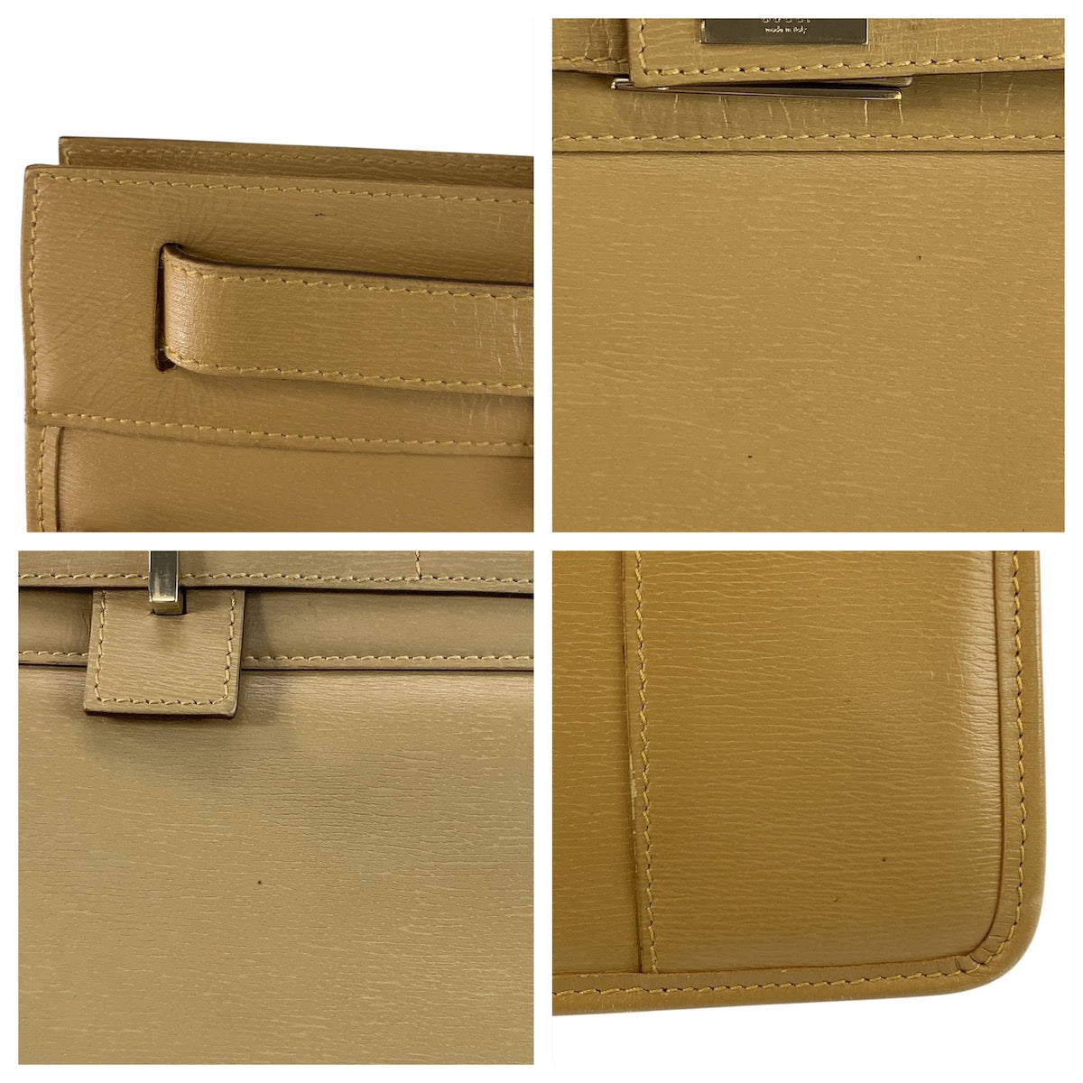 19143
GUCCI グッチ ベージュ ゴールド金具 レザー 002 1090 ビジネスバッグ トートバッグ レディース ABP29