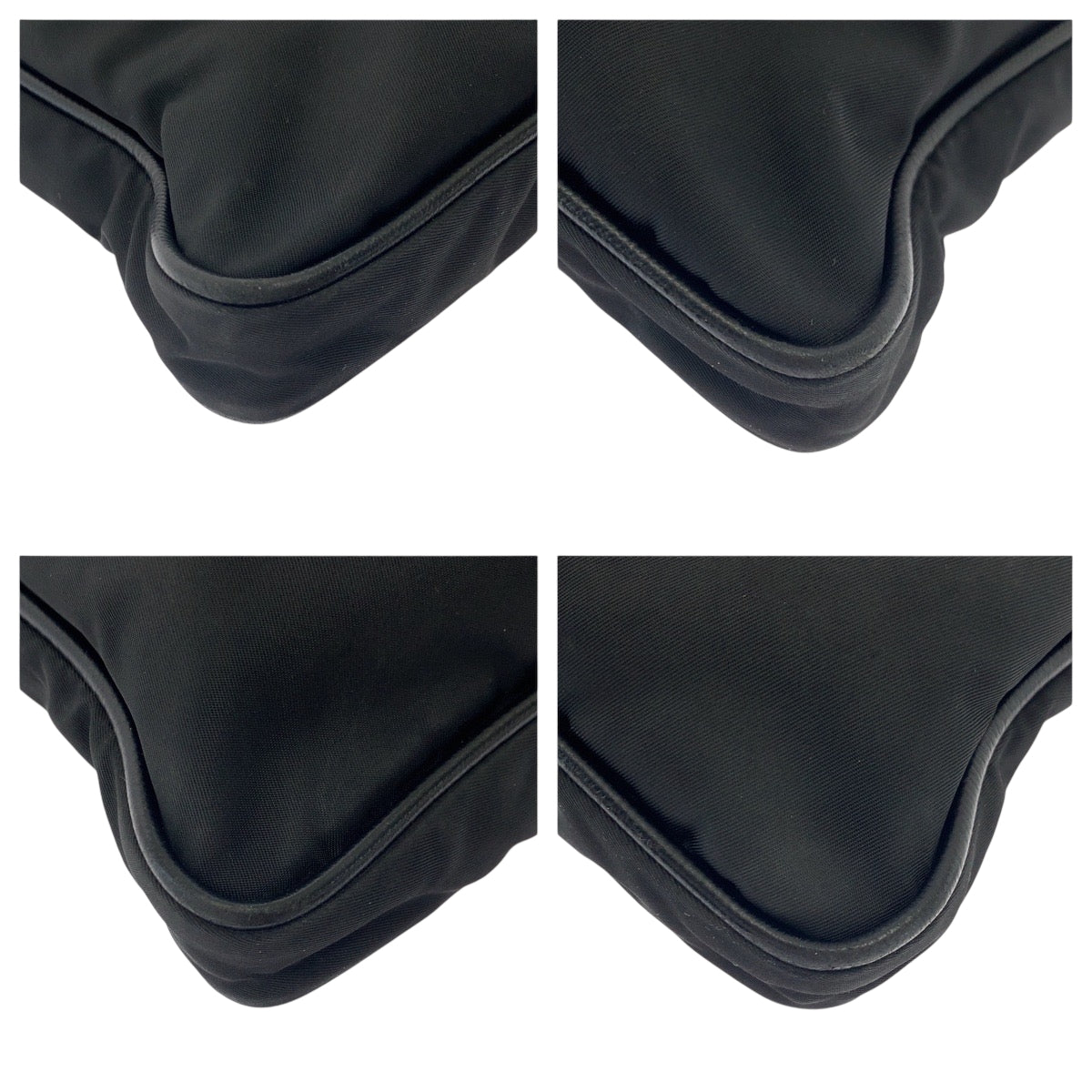 19146
PRADA プラダ テスート 三角ロゴプレート ブラック 黒 シルバー金具 ナイロン ショルダーバッグ メッセンジャーバッグ  レディース ABP36