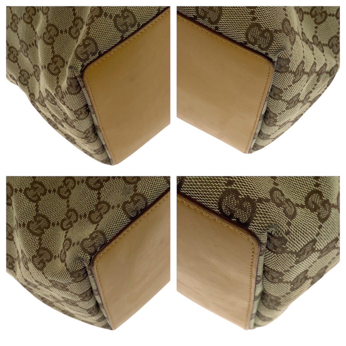 19147
GUCCI グッチ ベージュ キャメル ゴールド金具 GGキャンバス 002 1097 トートバッグ ショルダーバッグ レディース ABP34