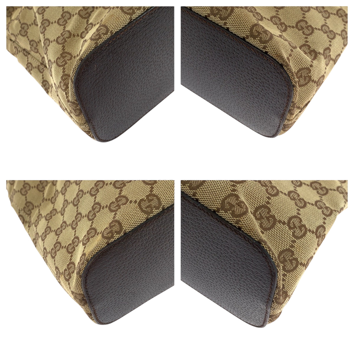 19148
GUCCI グッチ ベージュ ブラウン シルバー金具 GGキャンバス 115003 ショルダーバッグ 肩掛け  レディース ABP31