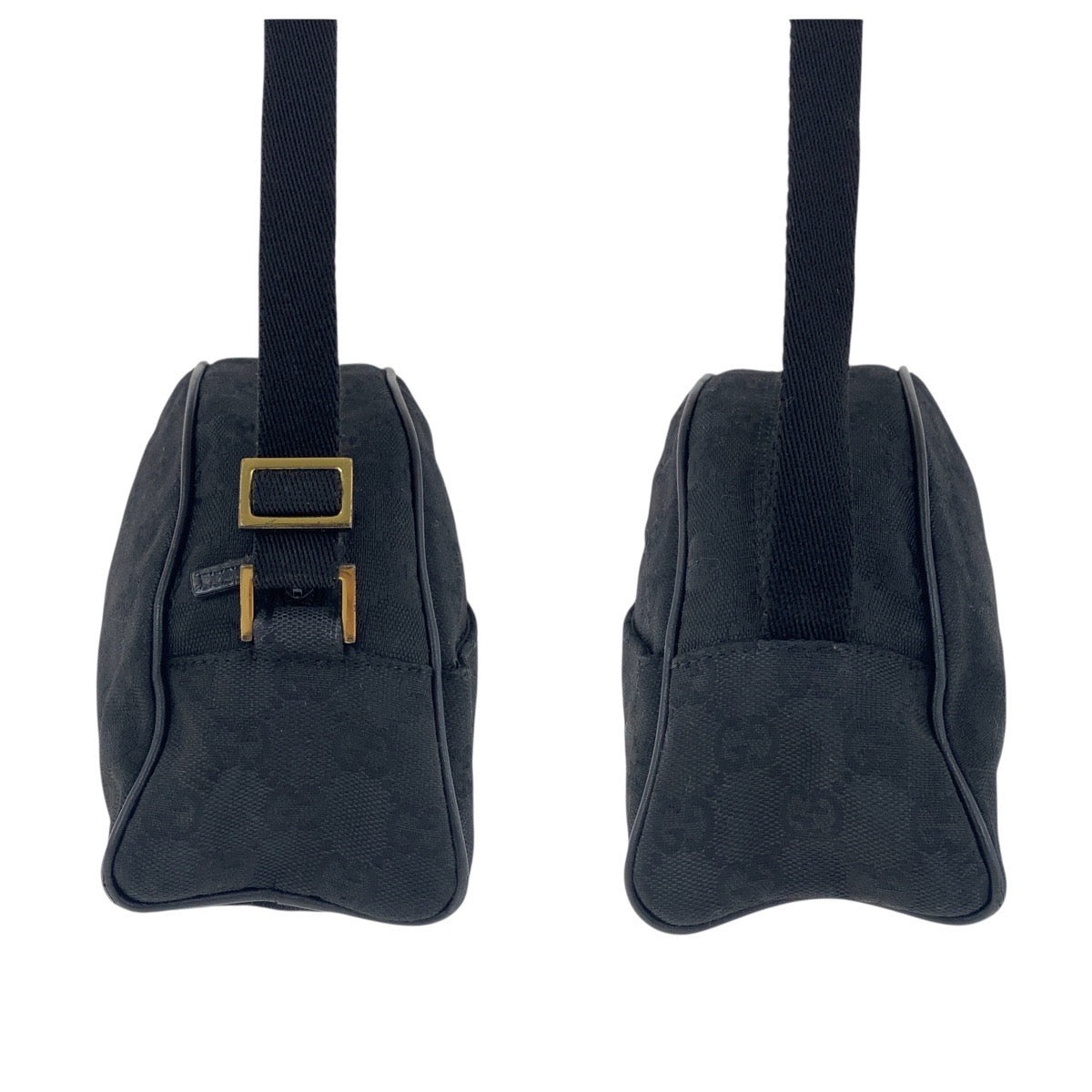 19149
GUCCI グッチ ブラック 黒 ゴールド金具 GGキャンバス 90781  ハンドバッグ アクセサリーポーチ  レディース AB20