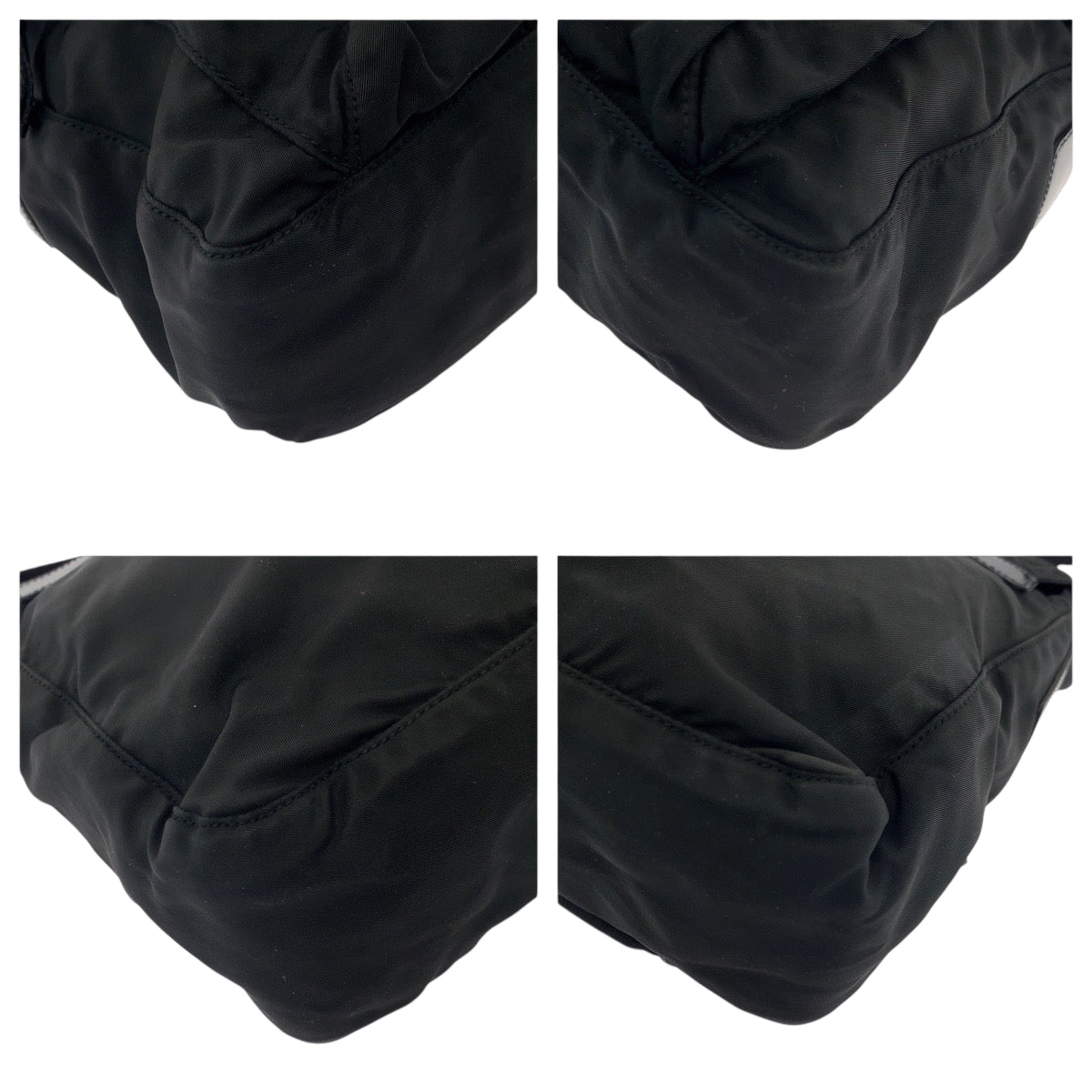 19150
PRADA プラダ テスート 三角ロゴプレート ブラック 黒 シルバー金具 ナイロン ショルダーバッグ メッセンジャーバッグ  レディース ABP38