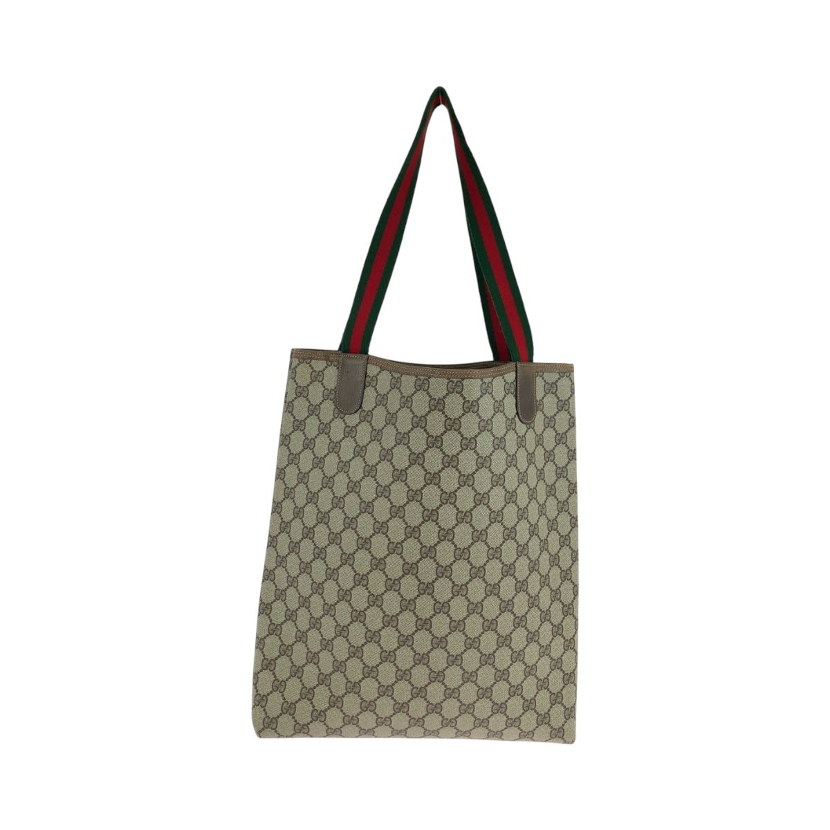 19155
GUCCI グッチ ヴィンテージ オールドグッチ シェリーライン ベージュ ブラウン ゴールド金具 GGスプリームキャンバス 39 02 003 トートバッグ ショルダーバッグ  レディース ABP27
