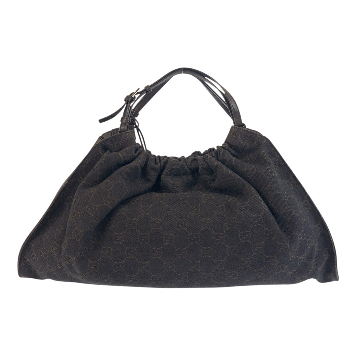 19158
GUCCI グッチ ブラウン シルバー金具 GGキャンバス 76554 ハンドバッグ トートバッグ  レディース ABP38