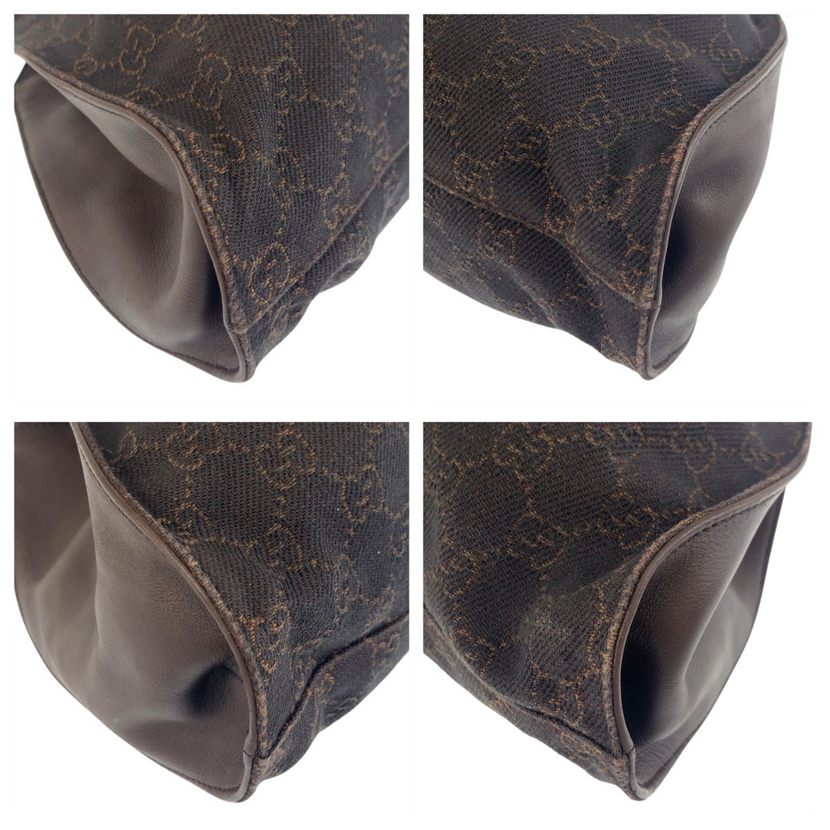 19158
GUCCI グッチ ブラウン シルバー金具 GGキャンバス 76554 ハンドバッグ トートバッグ  レディース ABP38