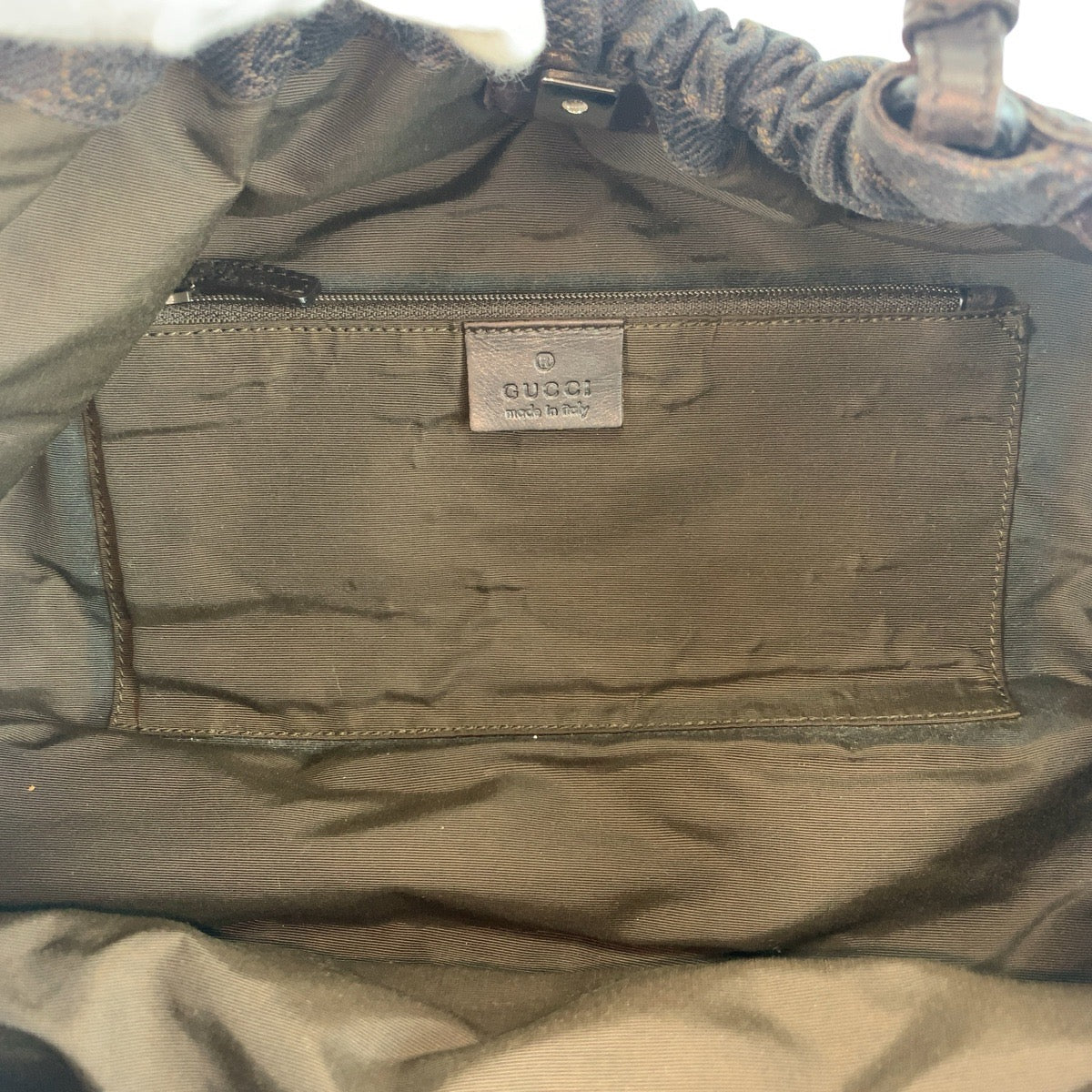 19158
GUCCI グッチ ブラウン シルバー金具 GGキャンバス 76554 ハンドバッグ トートバッグ  レディース ABP38