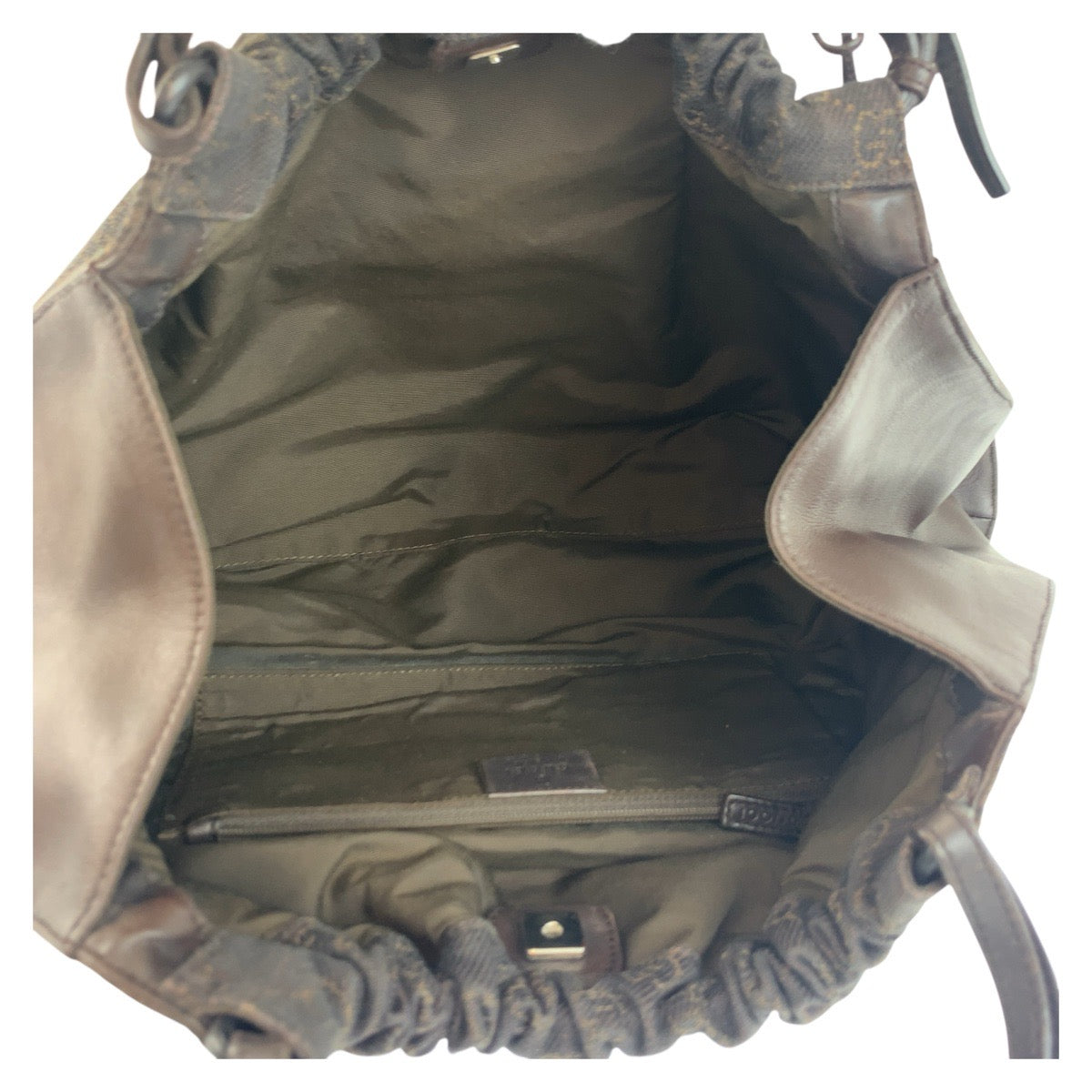 19158
GUCCI グッチ ブラウン シルバー金具 GGキャンバス 76554 ハンドバッグ トートバッグ  レディース ABP38