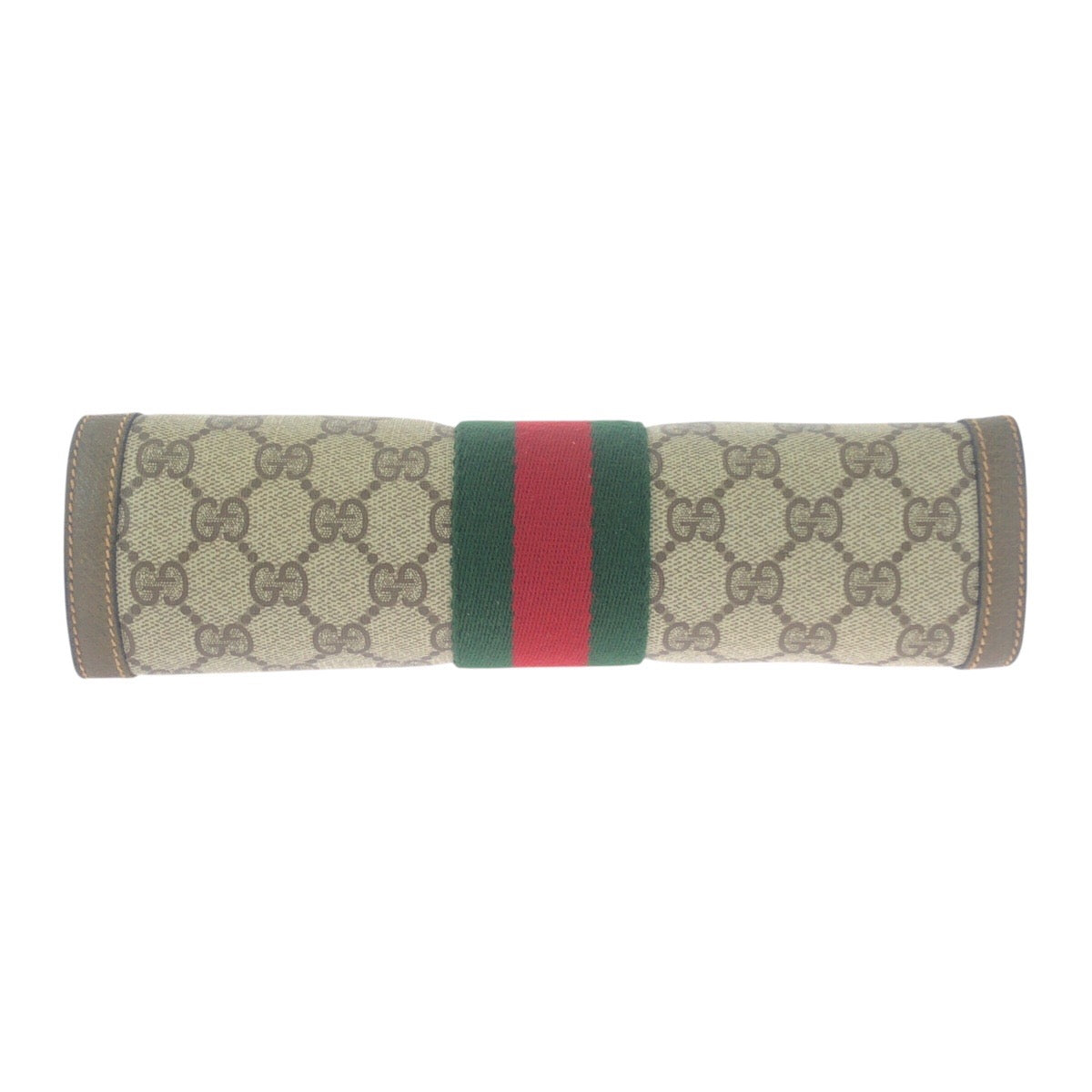 19160
GUCCI グッチ ヴィンテージ オールドグッチ シェリーライン ベージュ ブラウン ゴールド金具 GGスプリームキャンバス / レザー 89 01 006 クラッチバッグ セカンドバッグ  メンズ AB17