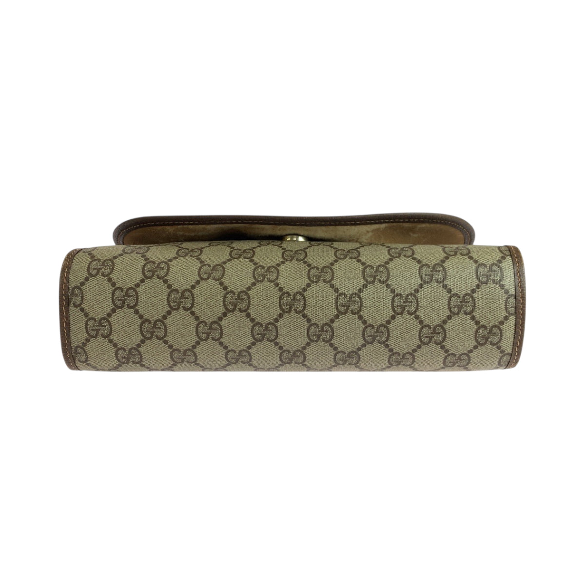 19162
GUCCI グッチ オールドグッチ シェリーライン ベージュ ブラウン ゴールド金具 GGスプリームキャンバス 156 01 030 クラッチバッグ セカンドバッグ  レディース AB17