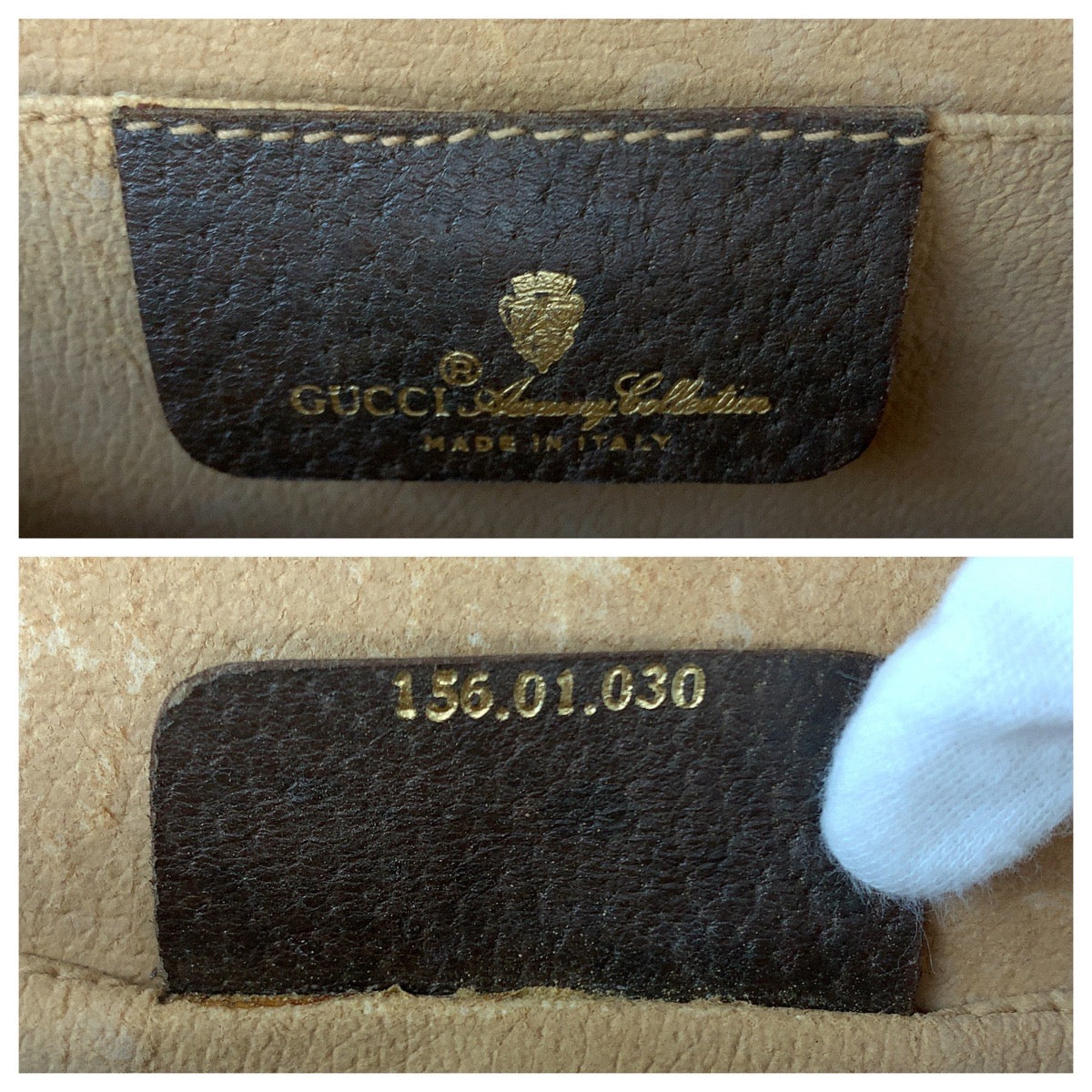 19162
GUCCI グッチ オールドグッチ シェリーライン ベージュ ブラウン ゴールド金具 GGスプリームキャンバス 156 01 030 クラッチバッグ セカンドバッグ  レディース AB17