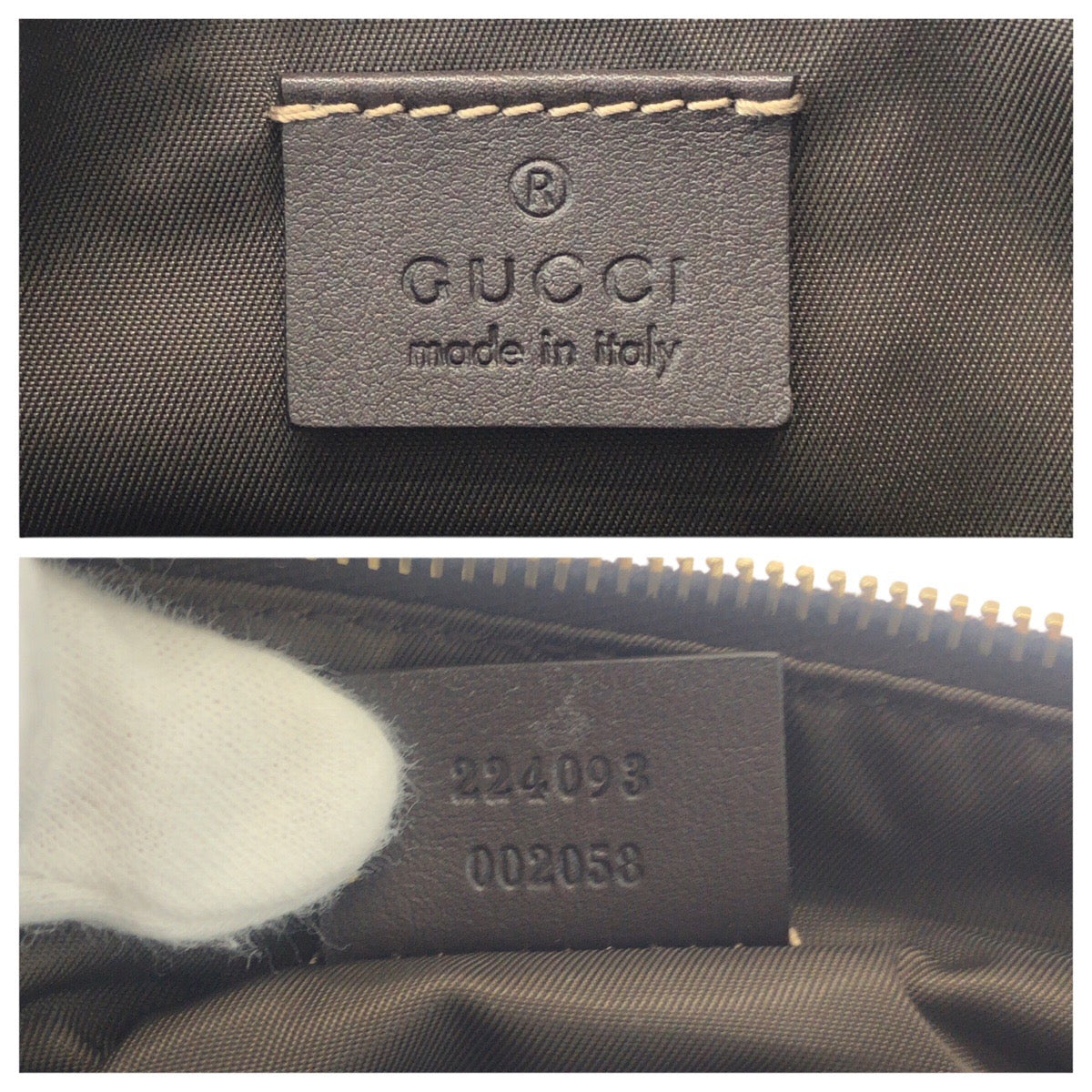 19165
GUCCI グッチ シェリーライン ベージュ ブラウン ゴールド金具 GGキャンバス / レザー 224093 ハンドバッグ アクセサリーポーチ  レディース ABP43