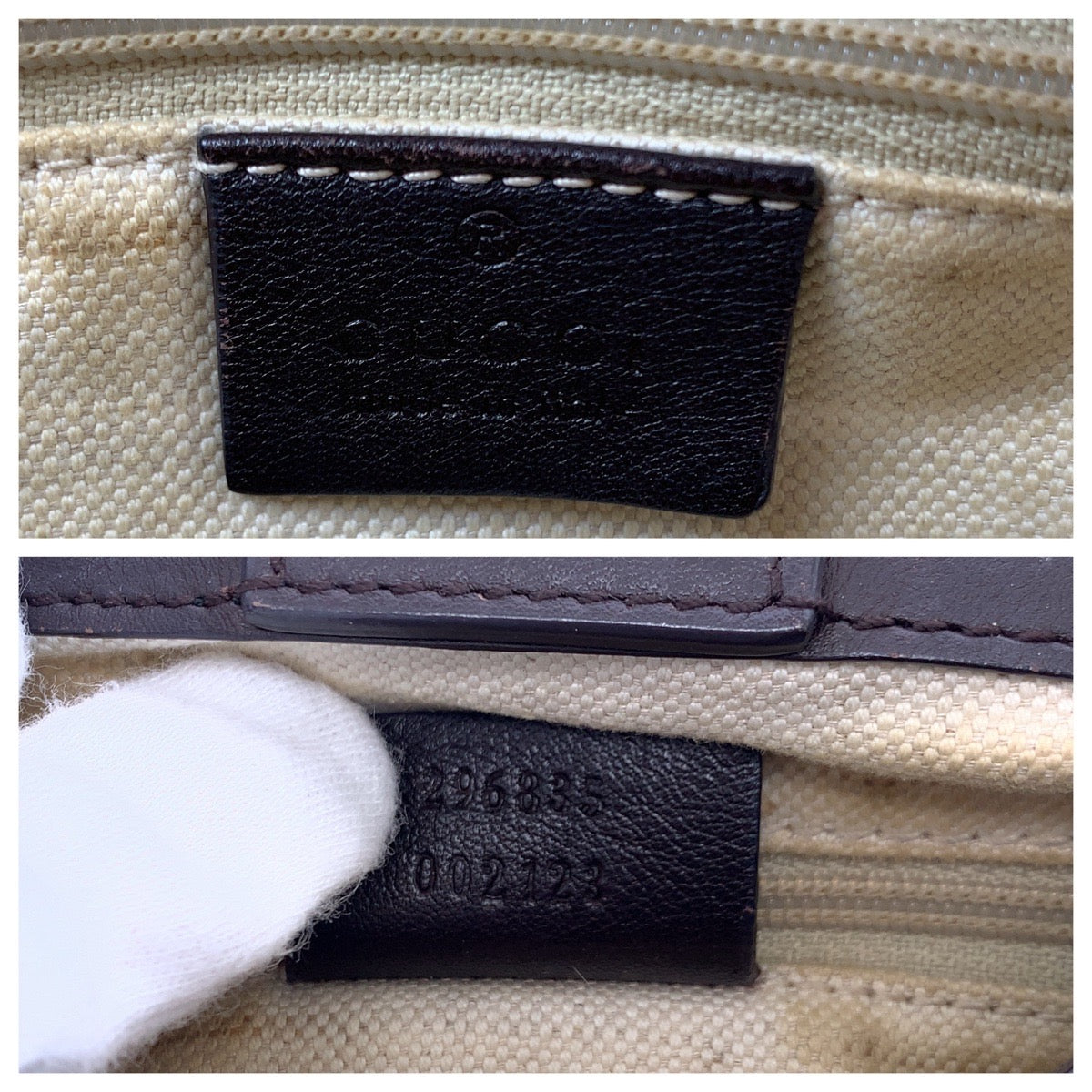 19166
GUCCI グッチ グッチシマ スーキー ダークブラウン ゴールド金具 レザー 296835 トートバッグ ショルダーバッグ レディース ABP41