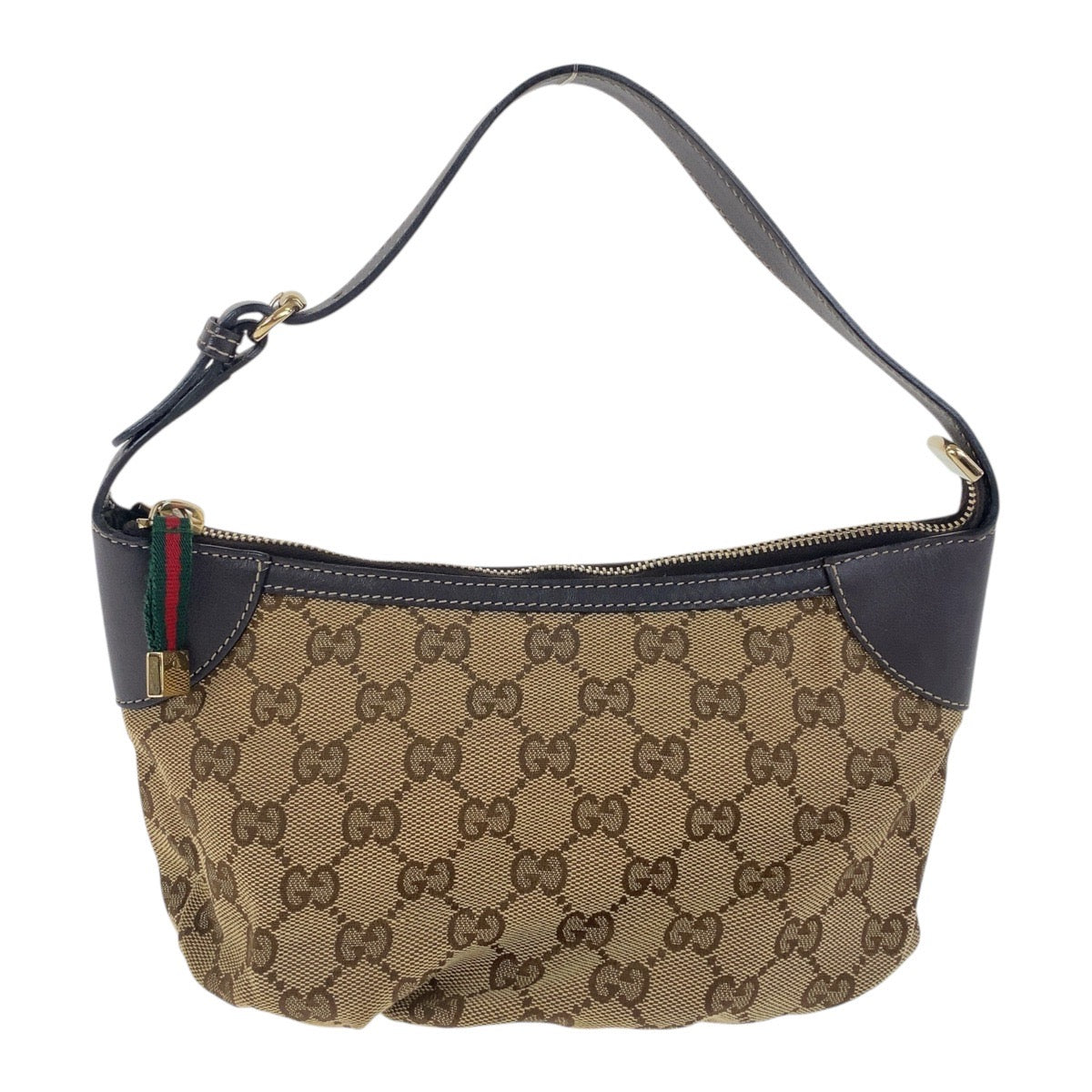 19167
GUCCI グッチ シェリーライン ベージュ ゴールド金具 GGキャンバス / レザー 224098 ハンドバッグ アクセサリーポーチ  レディース A43