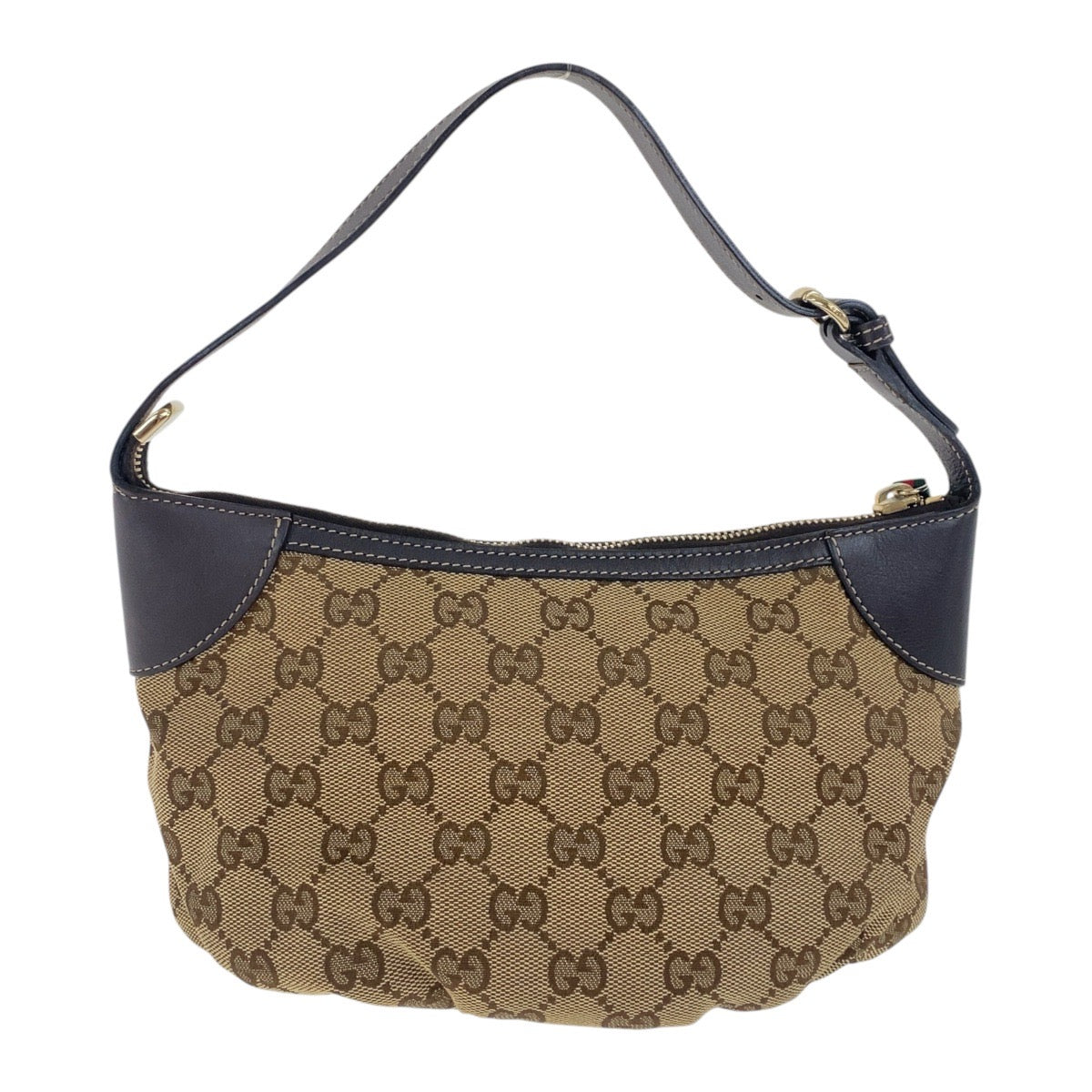 19167
GUCCI グッチ シェリーライン ベージュ ゴールド金具 GGキャンバス / レザー 224098 ハンドバッグ アクセサリーポーチ  レディース A43