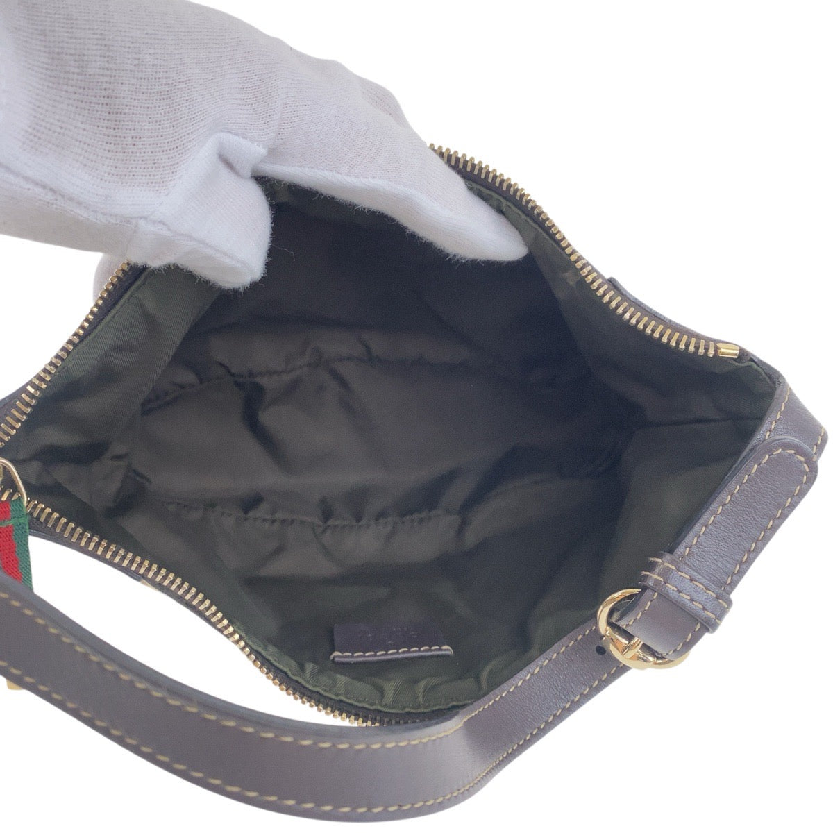 19167
GUCCI グッチ シェリーライン ベージュ ゴールド金具 GGキャンバス / レザー 224098 ハンドバッグ アクセサリーポーチ  レディース A43