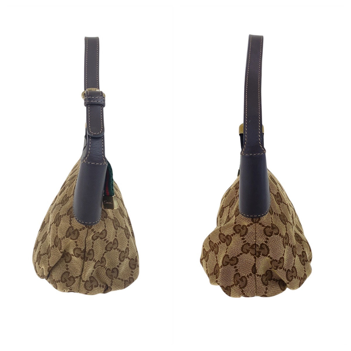 19167
GUCCI グッチ シェリーライン ベージュ ゴールド金具 GGキャンバス / レザー 224098 ハンドバッグ アクセサリーポーチ  レディース A43