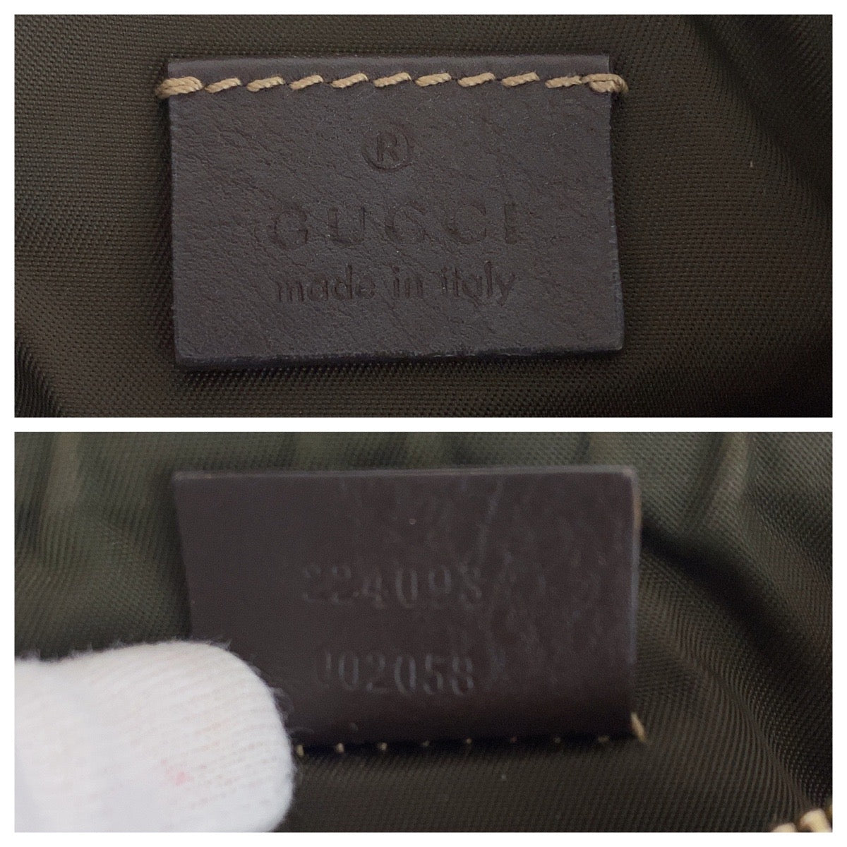 19167
GUCCI グッチ シェリーライン ベージュ ゴールド金具 GGキャンバス / レザー 224098 ハンドバッグ アクセサリーポーチ  レディース A43