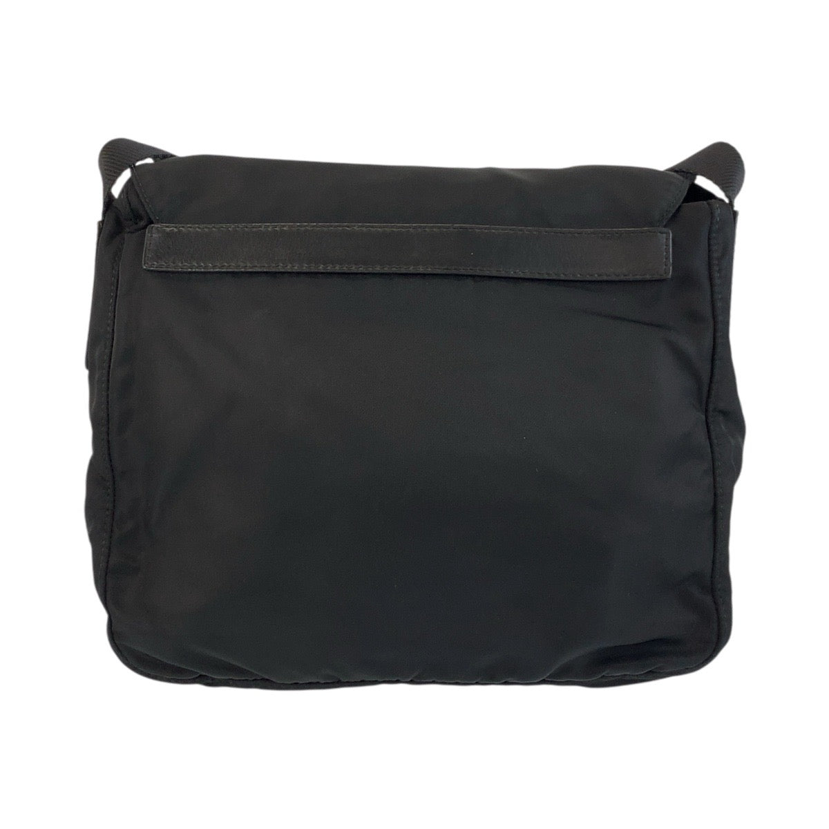 19172
PRADA プラダ テスート 三角ロゴプレート ブラック 黒 シルバー金具 ナイロン ショルダーバッグ ポシェット  レディース ABP34