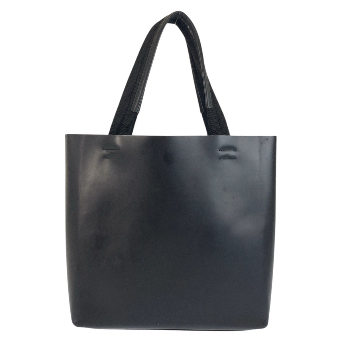 19173
PRADA プラダ パンチングロゴ ブラック 黒 レザー トートバッグ ハンドバッグ  レディース AB31