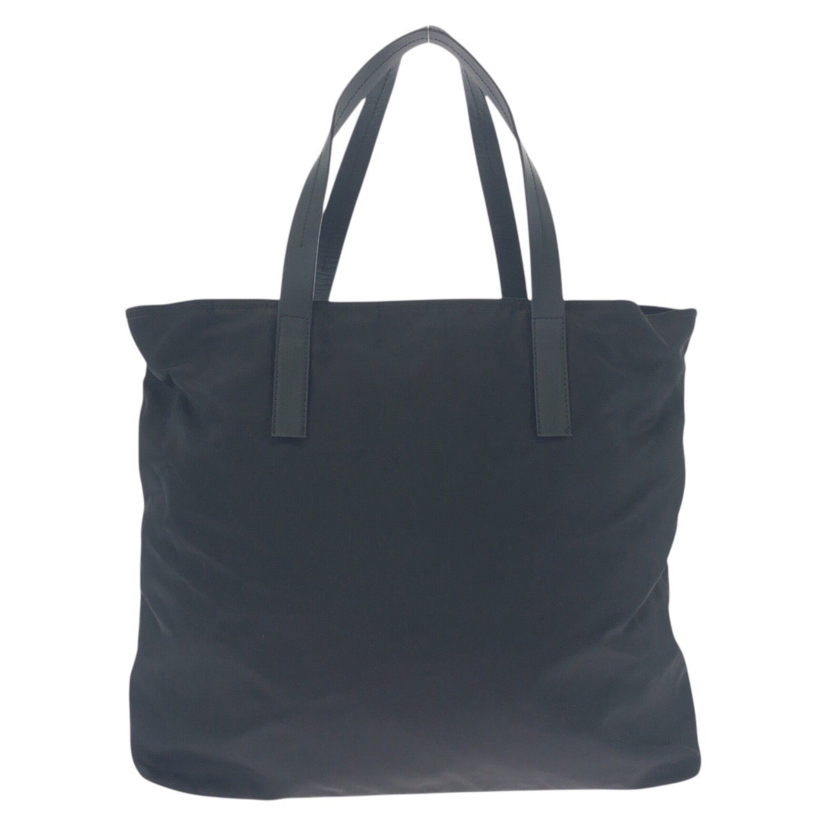 19176
PRADA プラダ テスート 三角ロゴプレート ブラック 黒 シルバー金具 ナイロン / レザー トートバッグ ショルダーバッグ レディース ABP43