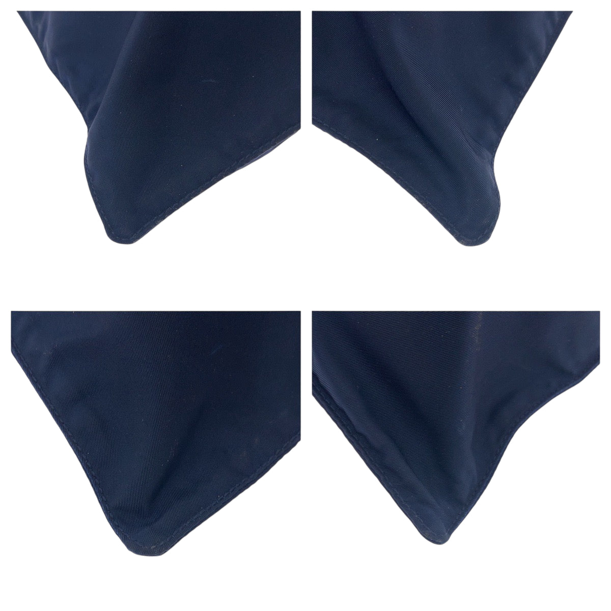 19179
PRADA プラダ テスート 三角ロゴプレート ネイビー シルバー金具 ナイロン 31 トートバッグ ショルダーバッグ  レディース A36