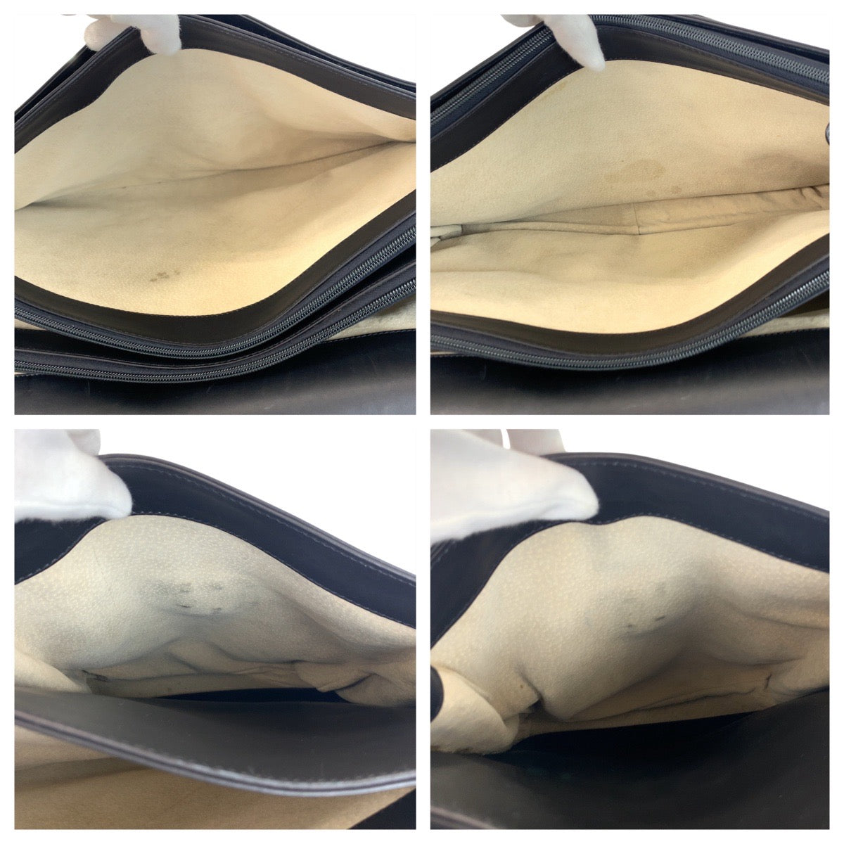 19182
PRADA プラダ ブラック 黒 シルバー金具 レザー ビジネスバッグ ブリーフケース  メンズ ABP45