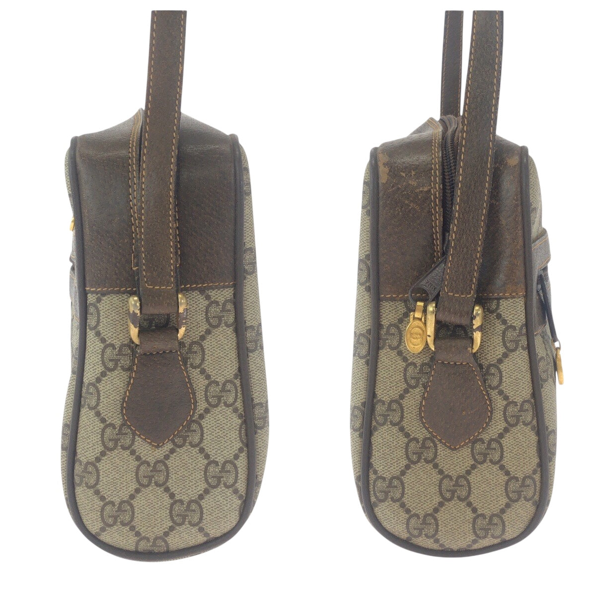 19183
GUCCI グッチ ヴィンテージ オールドグッチ シェリーライン ベージュ ブラウン ゴールド金具 GGスプリームキャンバス / レザー 72 001 4071 斜め掛け ショルダーバッグ レディース AB43