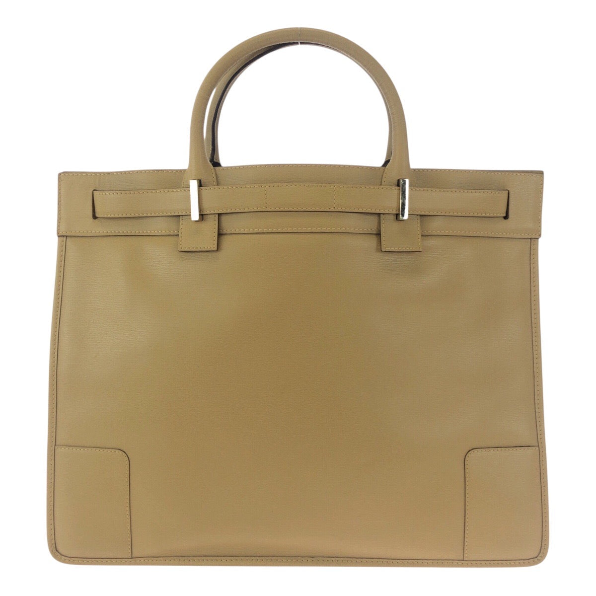 19163
GUCCI グッチ ベージュ ゴールド金具 レザー 28711 トートバッグ ハンドバッグ ビジネスバッグ 男女兼用  メンズ ABP41