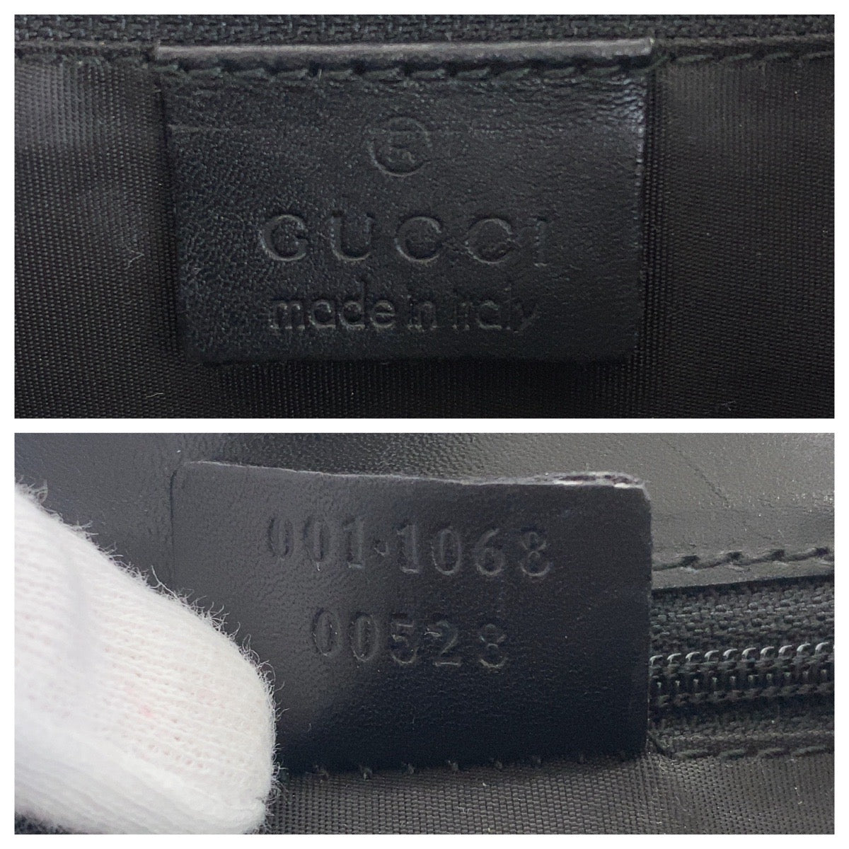 19184
GUCCI グッチ ジャッキー ブラック 黒 ゴールド金具 GGキャンバス / レザー 001 1068 ホーボー ショルダーバッグ ハンドバッグ  レディース A50