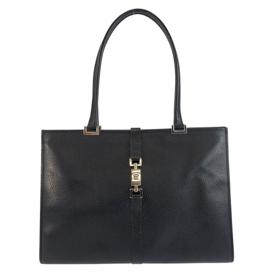 19189
GUCCI グッチ ジャッキー ブラック 黒 シルバー金具 レザー 002 1074 トートバッグ ショルダーバッグ レディース ABP48