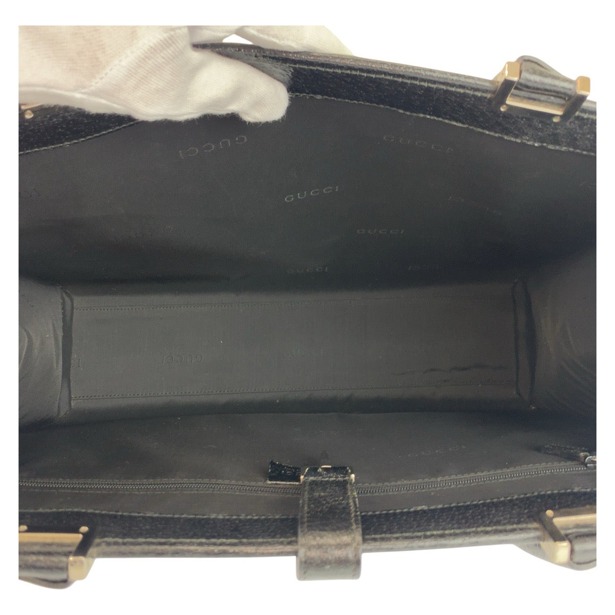 19189
GUCCI グッチ ジャッキー ブラック 黒 シルバー金具 レザー 002 1074 トートバッグ ショルダーバッグ レディース ABP48