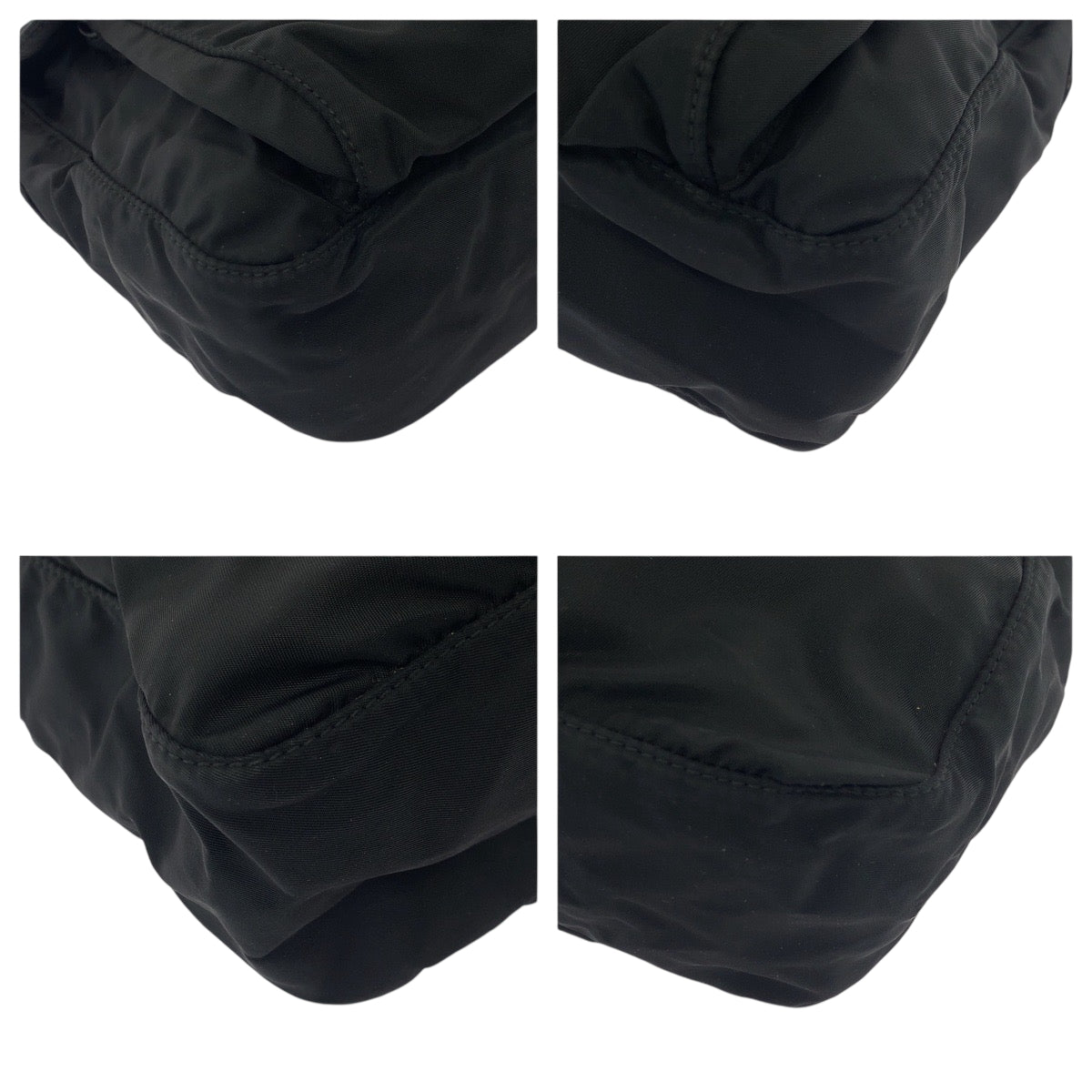 19190
PRADA プラダ テスート 三角ロゴプレート ブラック 黒 シルバー金具 ナイロン BT8994 ショルダーバッグ ポシェット  メンズ ABP36