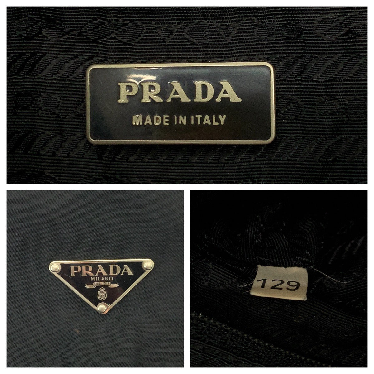19190
PRADA プラダ テスート 三角ロゴプレート ブラック 黒 シルバー金具 ナイロン BT8994 ショルダーバッグ ポシェット  メンズ ABP36