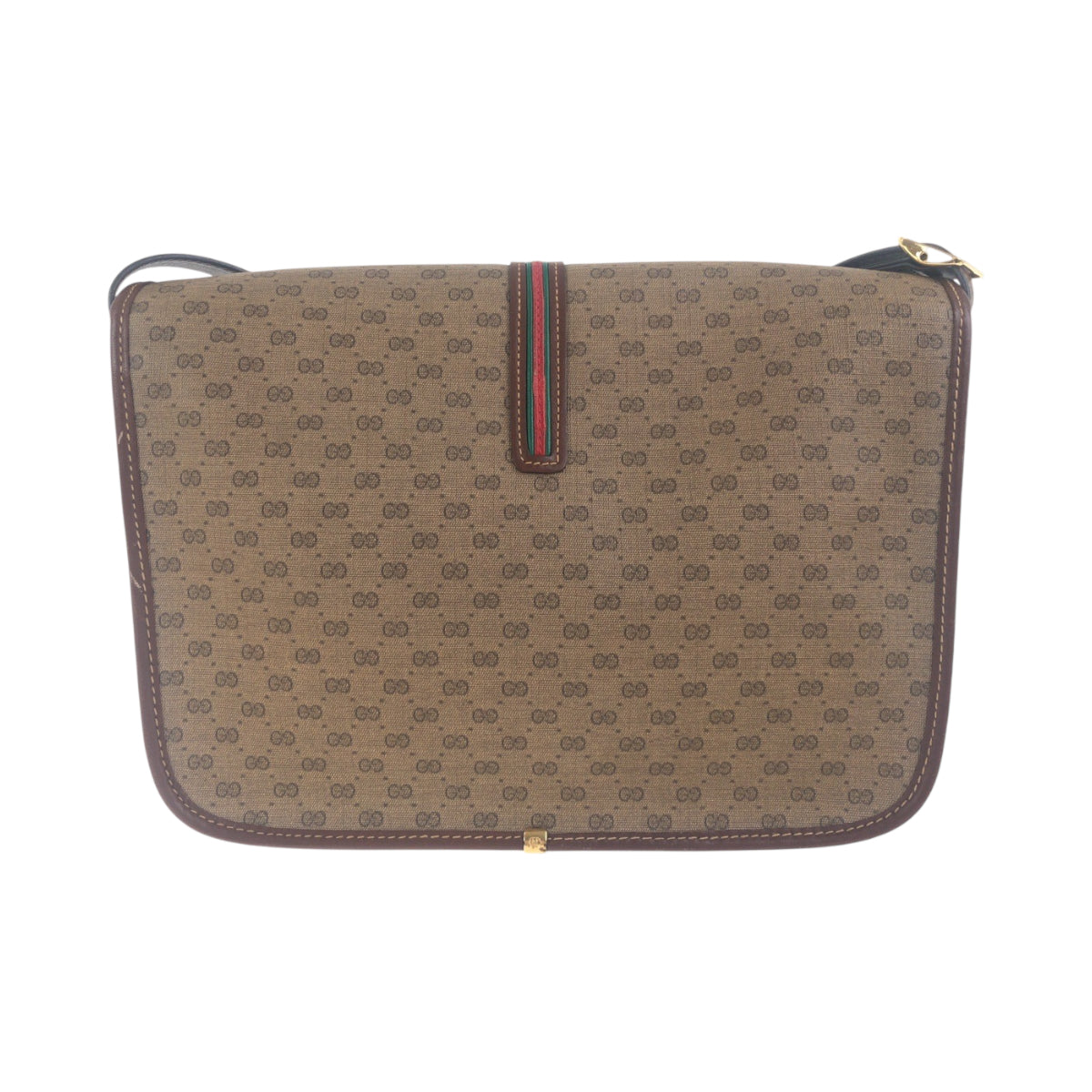19191
GUCCI グッチ オールドグッチ シェリーライン ブラウン ゴールド金具 レザー 001 103 0551 ショルダーバッグ ポシェット レディース ABP45