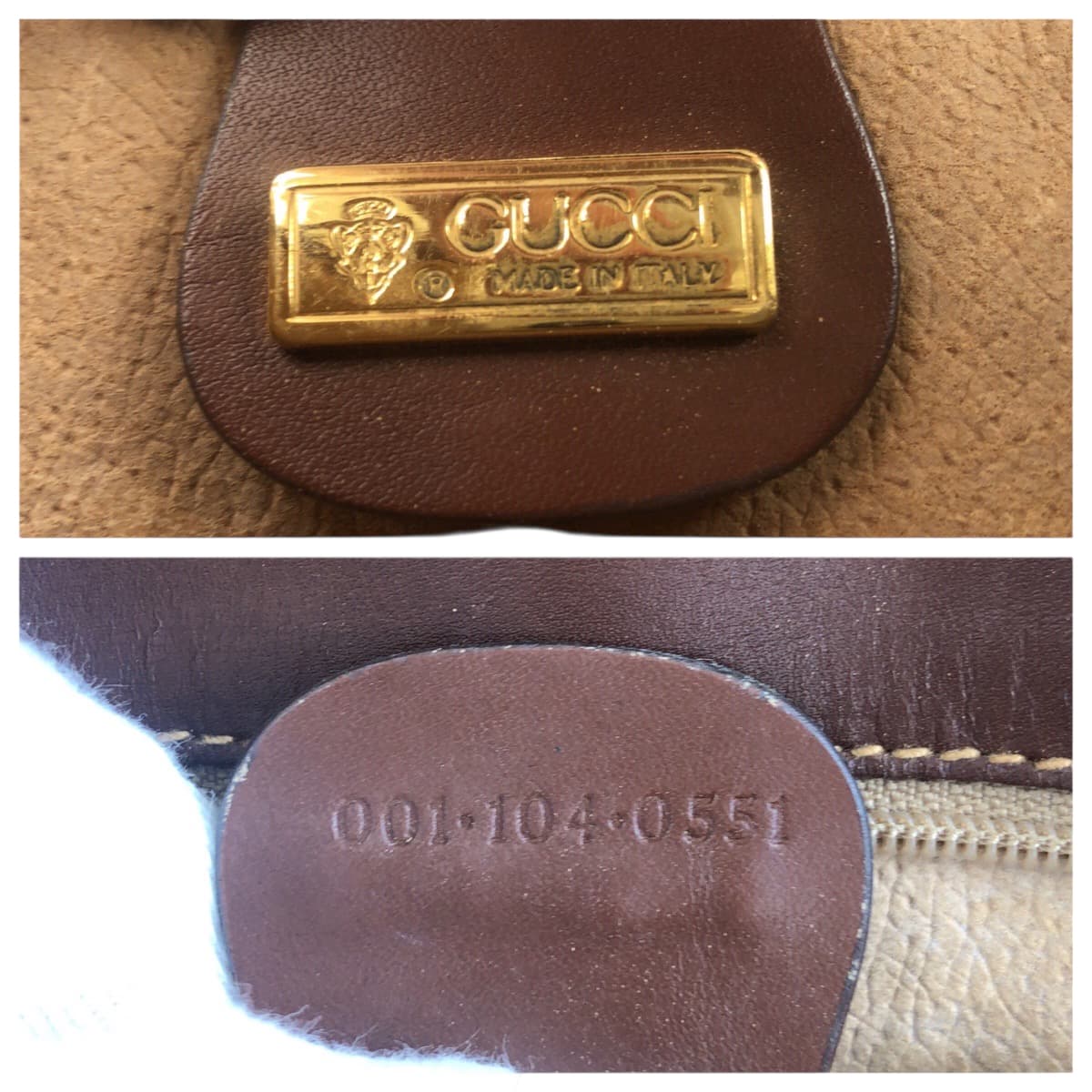 19191
GUCCI グッチ オールドグッチ シェリーライン ブラウン ゴールド金具 レザー 001 103 0551 ショルダーバッグ ポシェット レディース ABP45